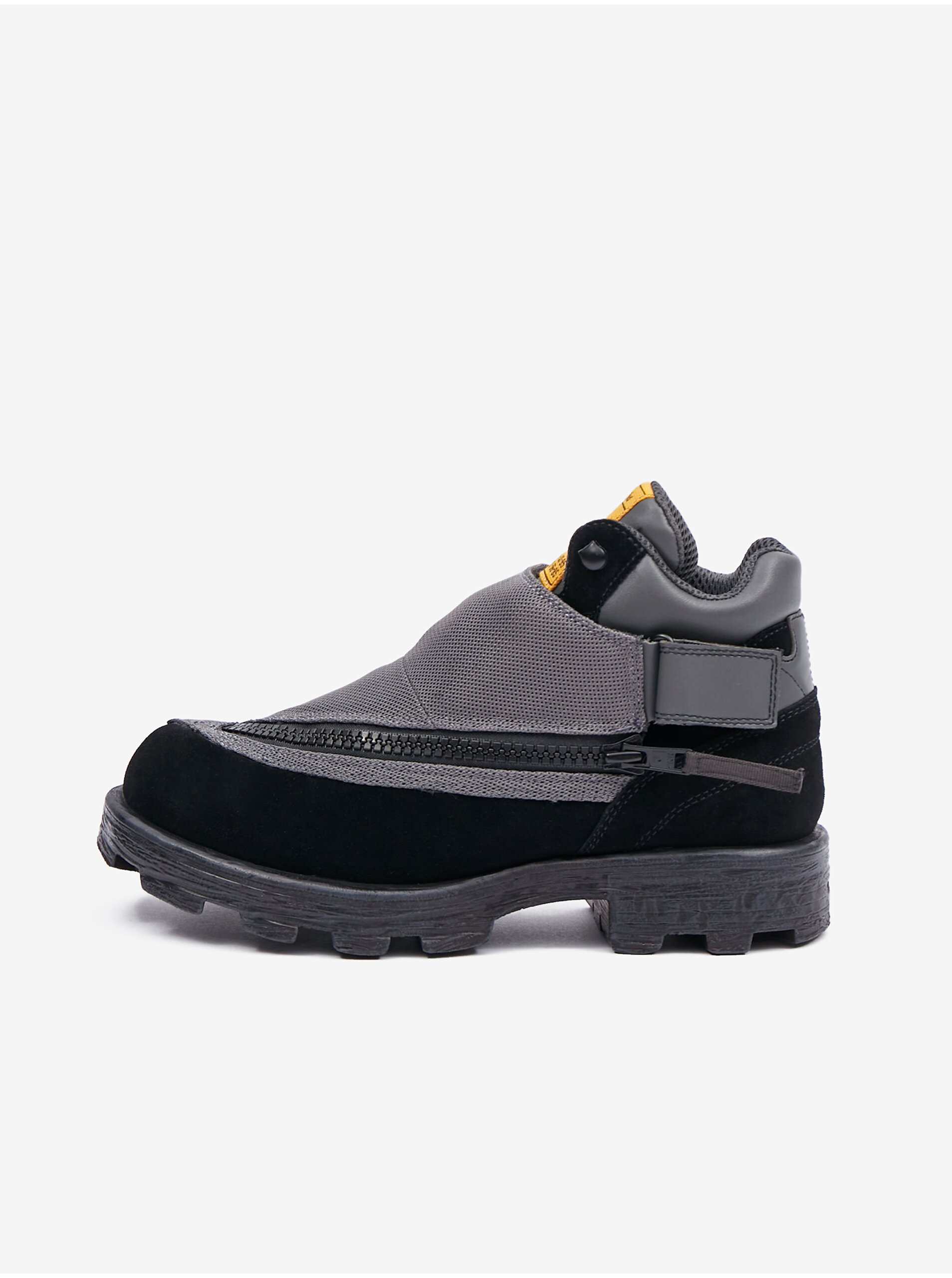 Grey-Black Men's Leather Shoes Diesel - Men's