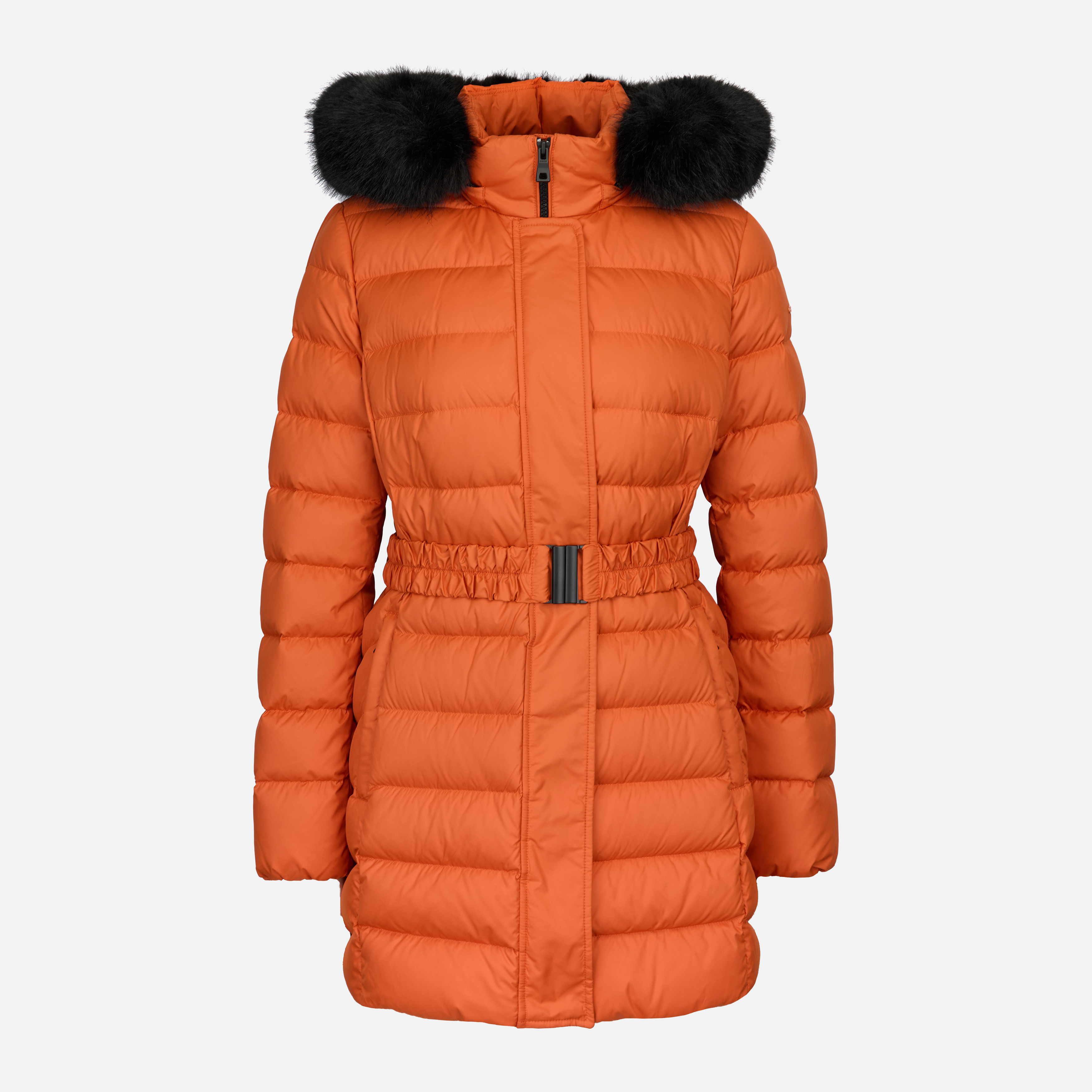 Дамско оранжево пухено яке Geox Catria