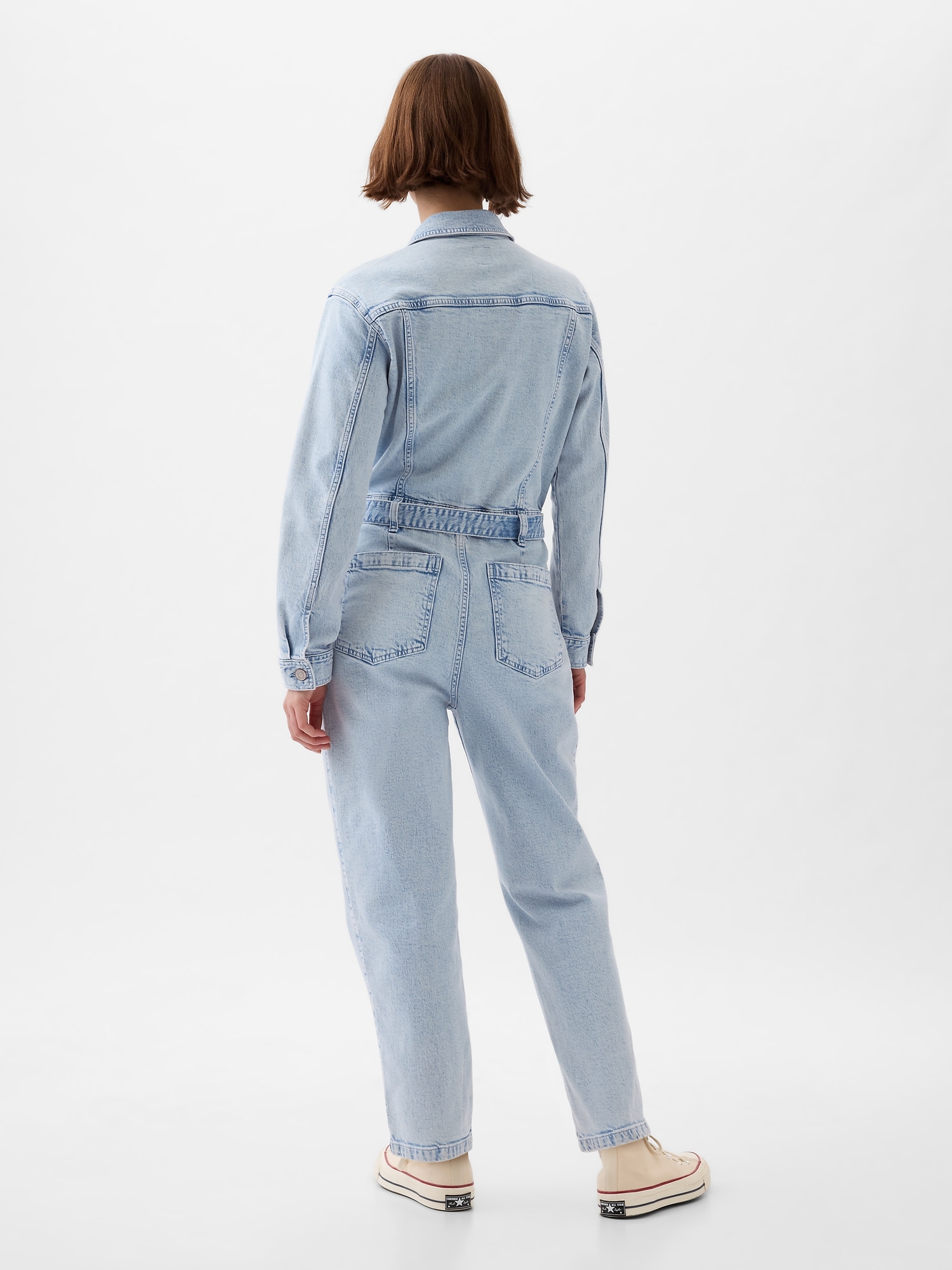 Straight fit pentru femei GAP - albastru deschis