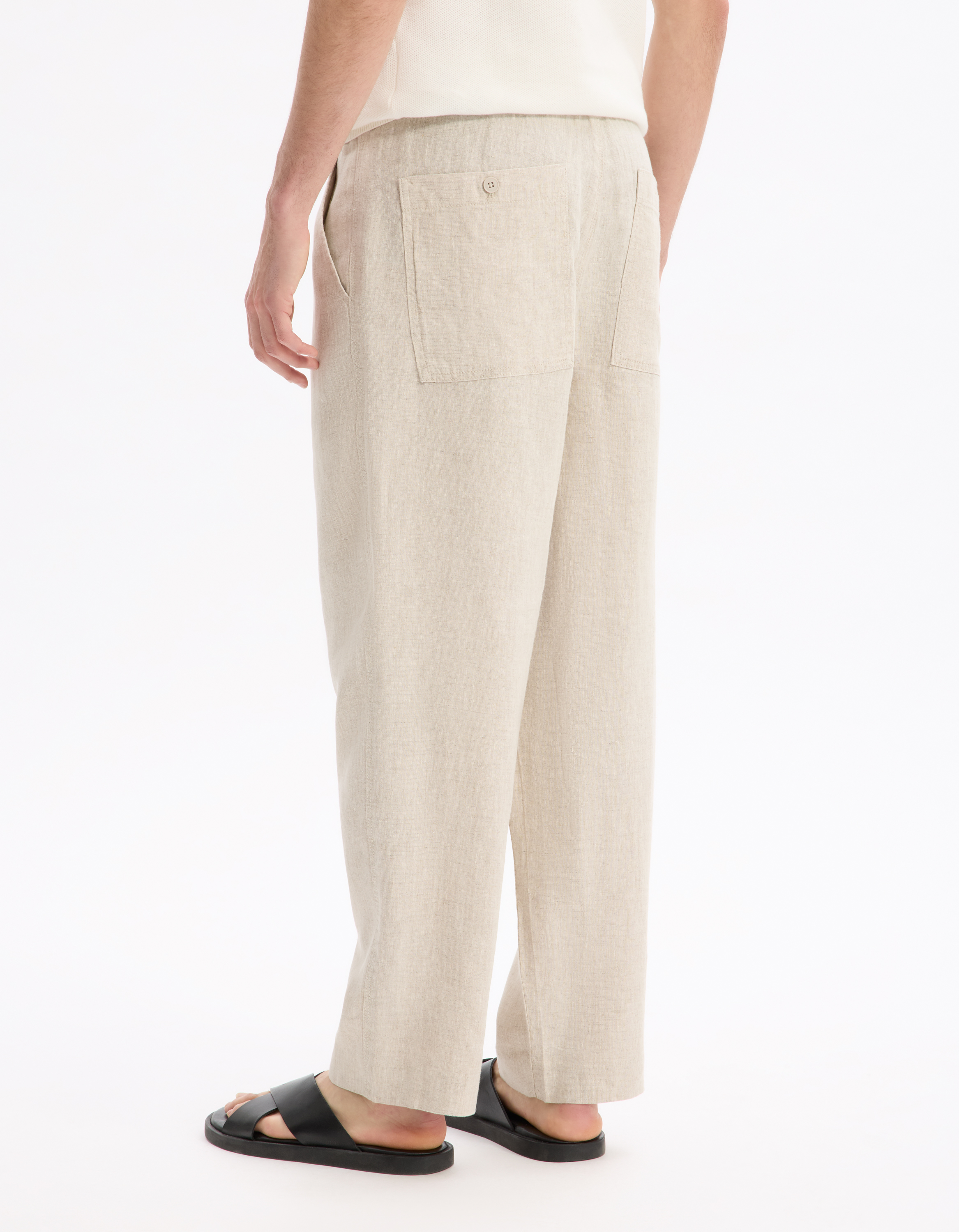 Celio Linen Trousers Lolinos - Men's