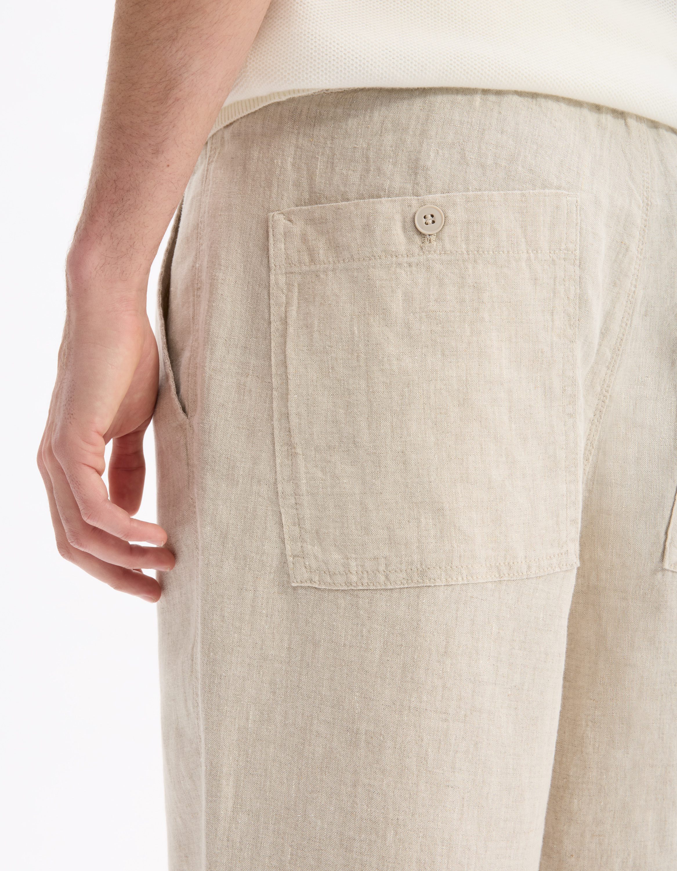 Celio Linen Trousers Lolinos - Men's