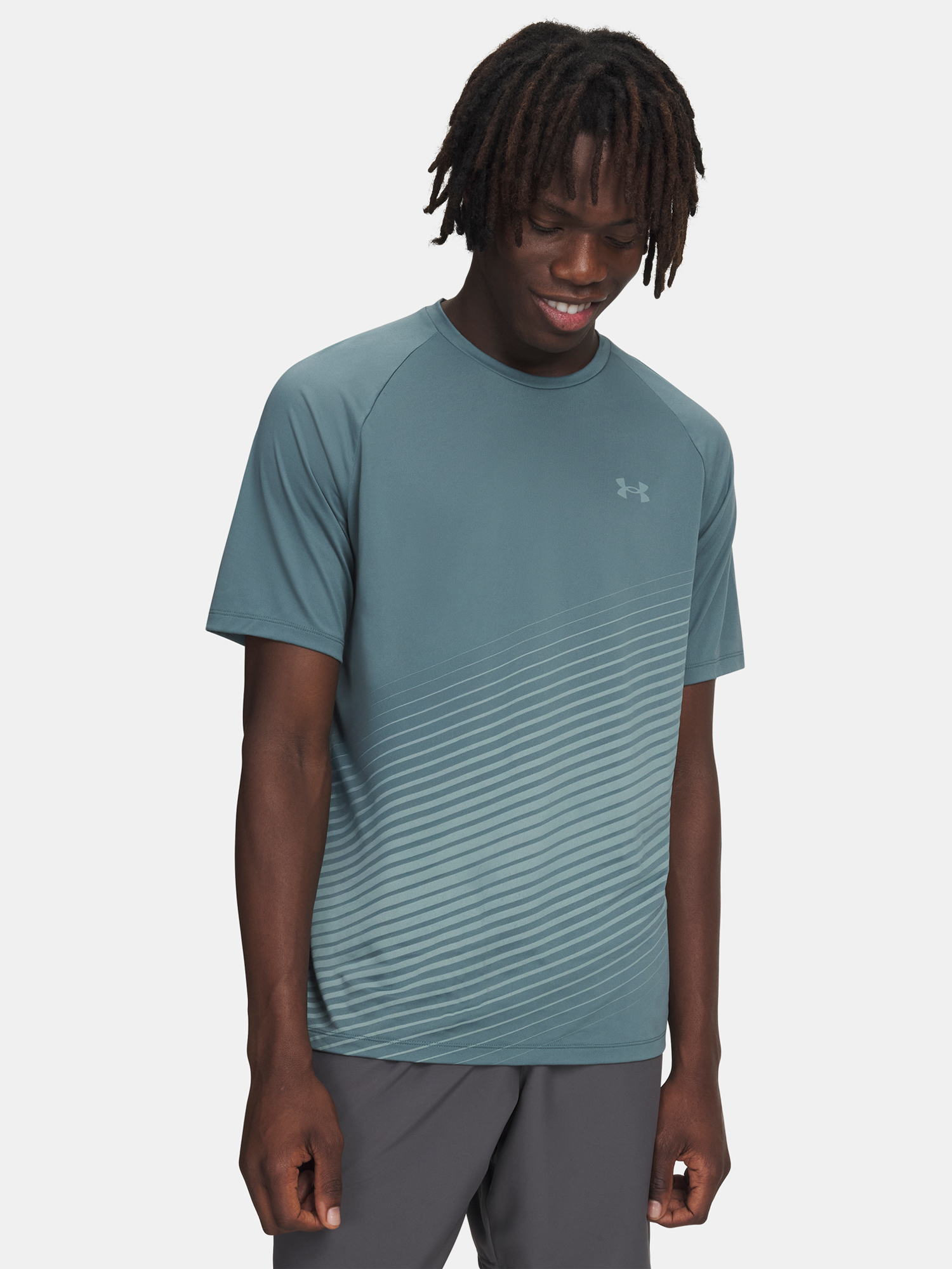 Men's T-shirt Under Armour UA Tech Fade SS-BLU - Men's