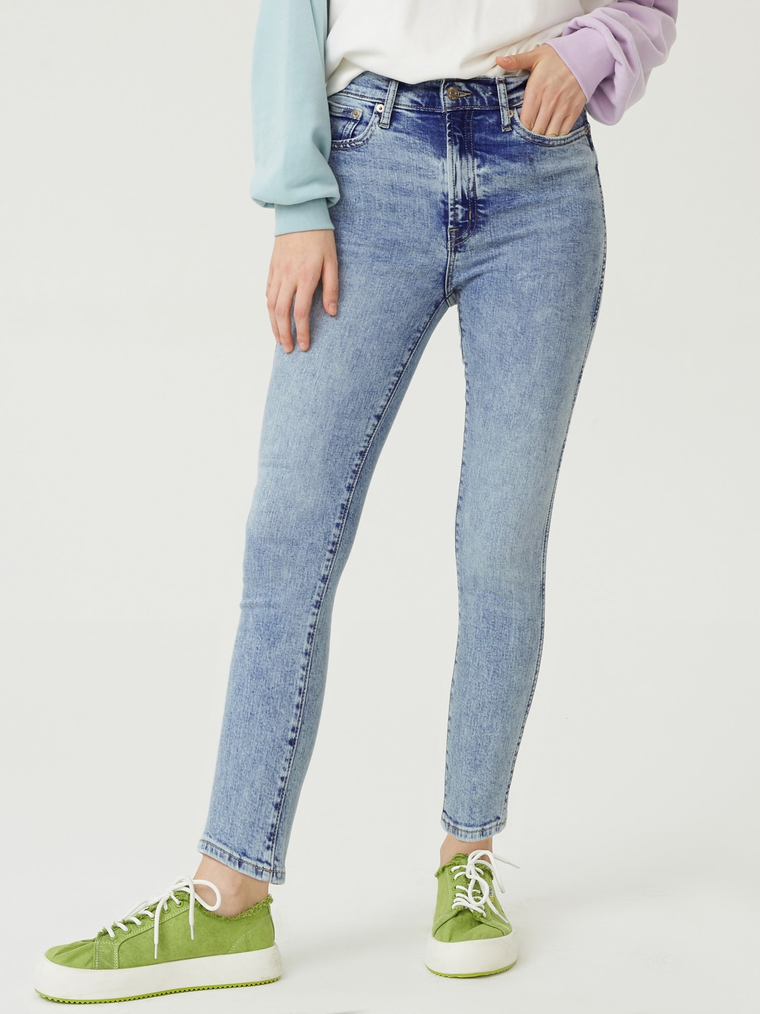 GAP Jeans Vintage High Rise Slim Washwell - Women