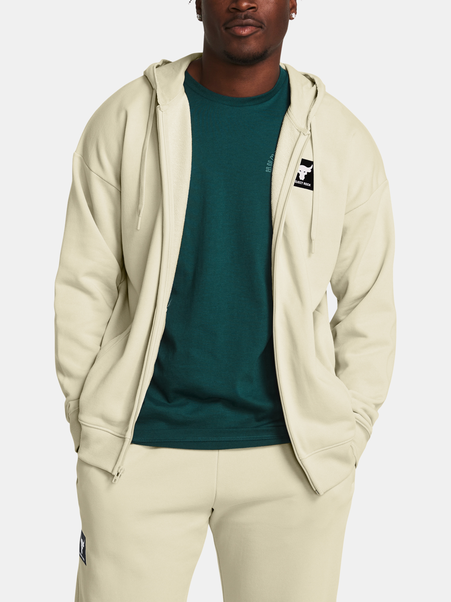 Under Armour Sweatshirt Pjt Rock Hwt Terry FZ-BRN - Men&#039;s