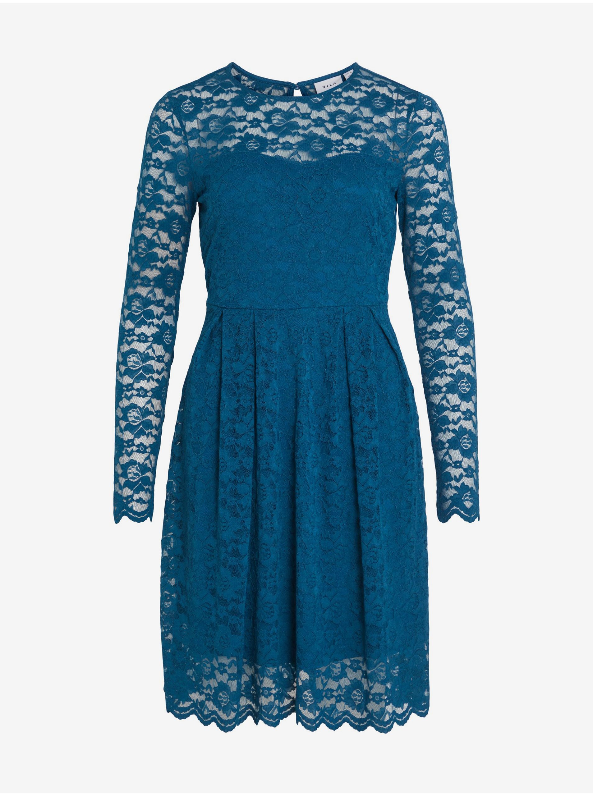 Blue Dress with Lace VILA Kalila - Ladies