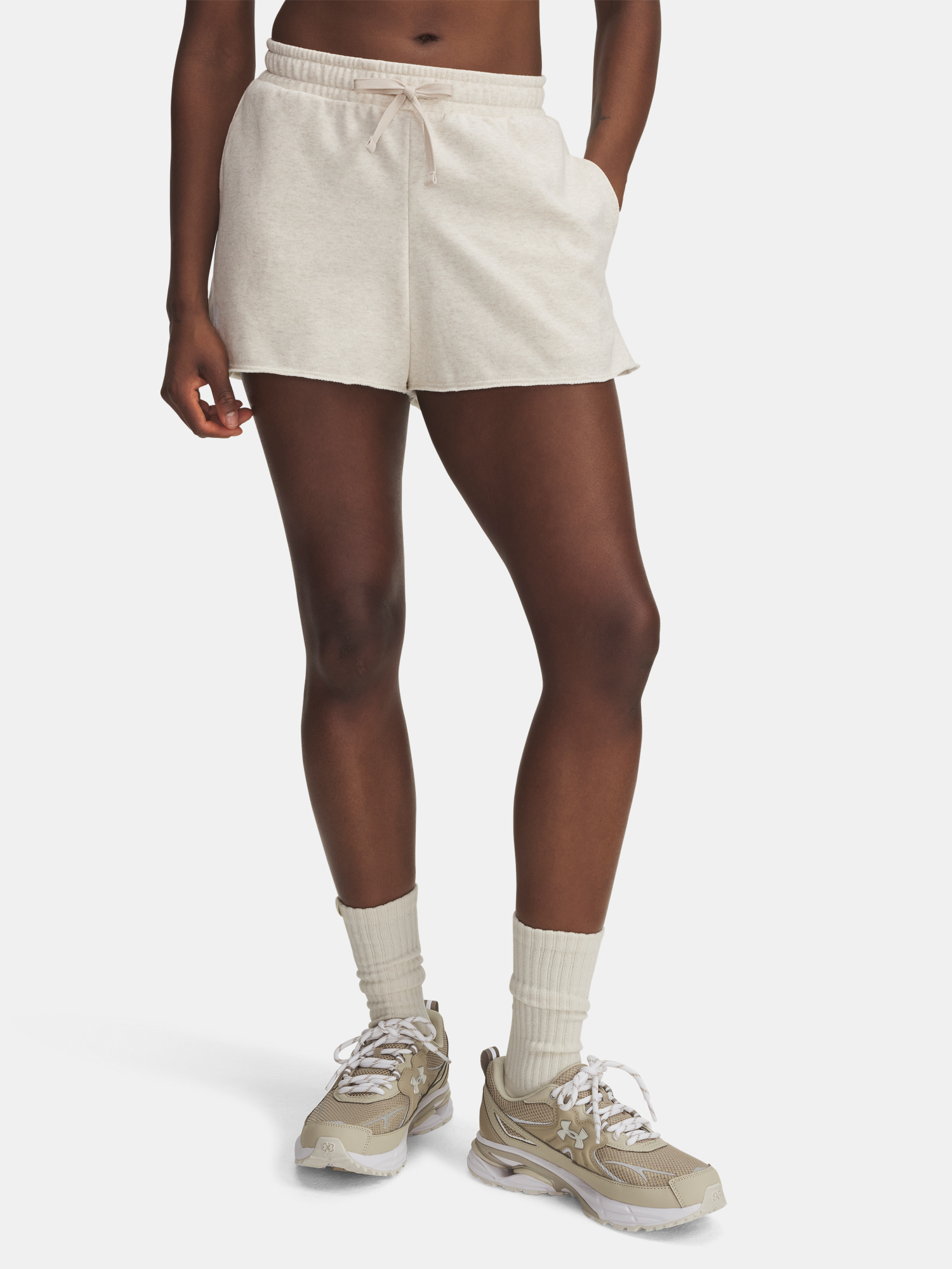 Womens shorts Under Armour UA Rival Terry Short-BRN - Womens