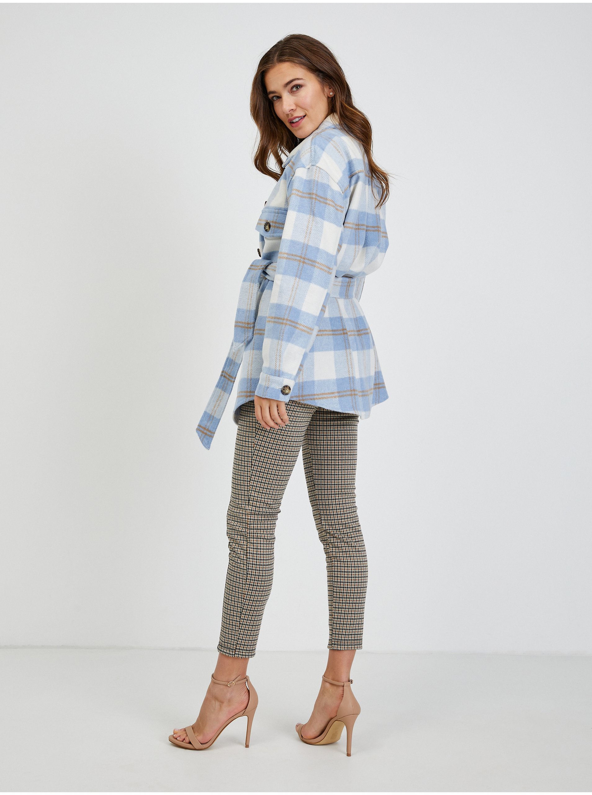 Jachete subtire pentru femei ORSAY - albastru deschis, alb