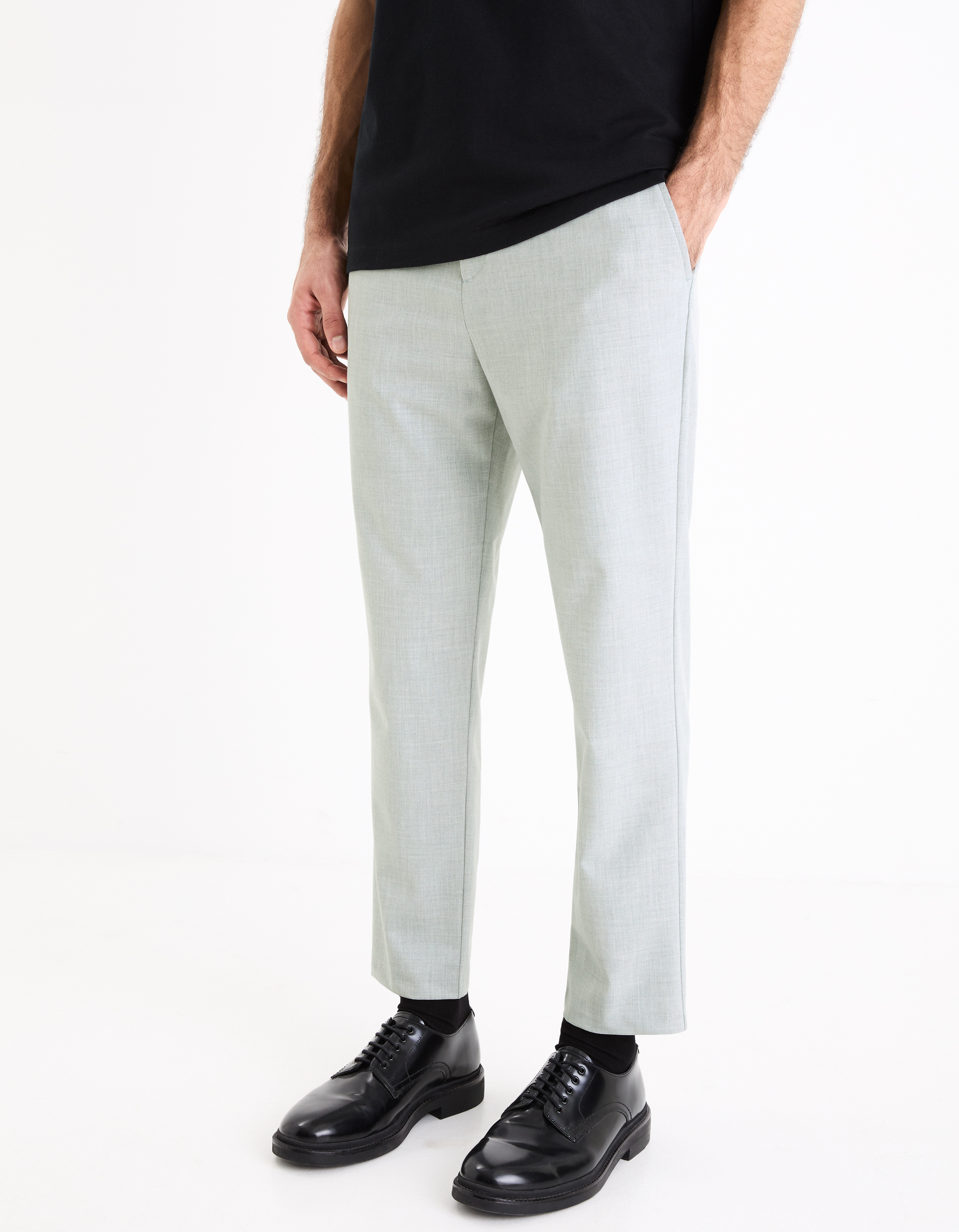 Pantaloni casual pentru barbati Celio - gri deschis