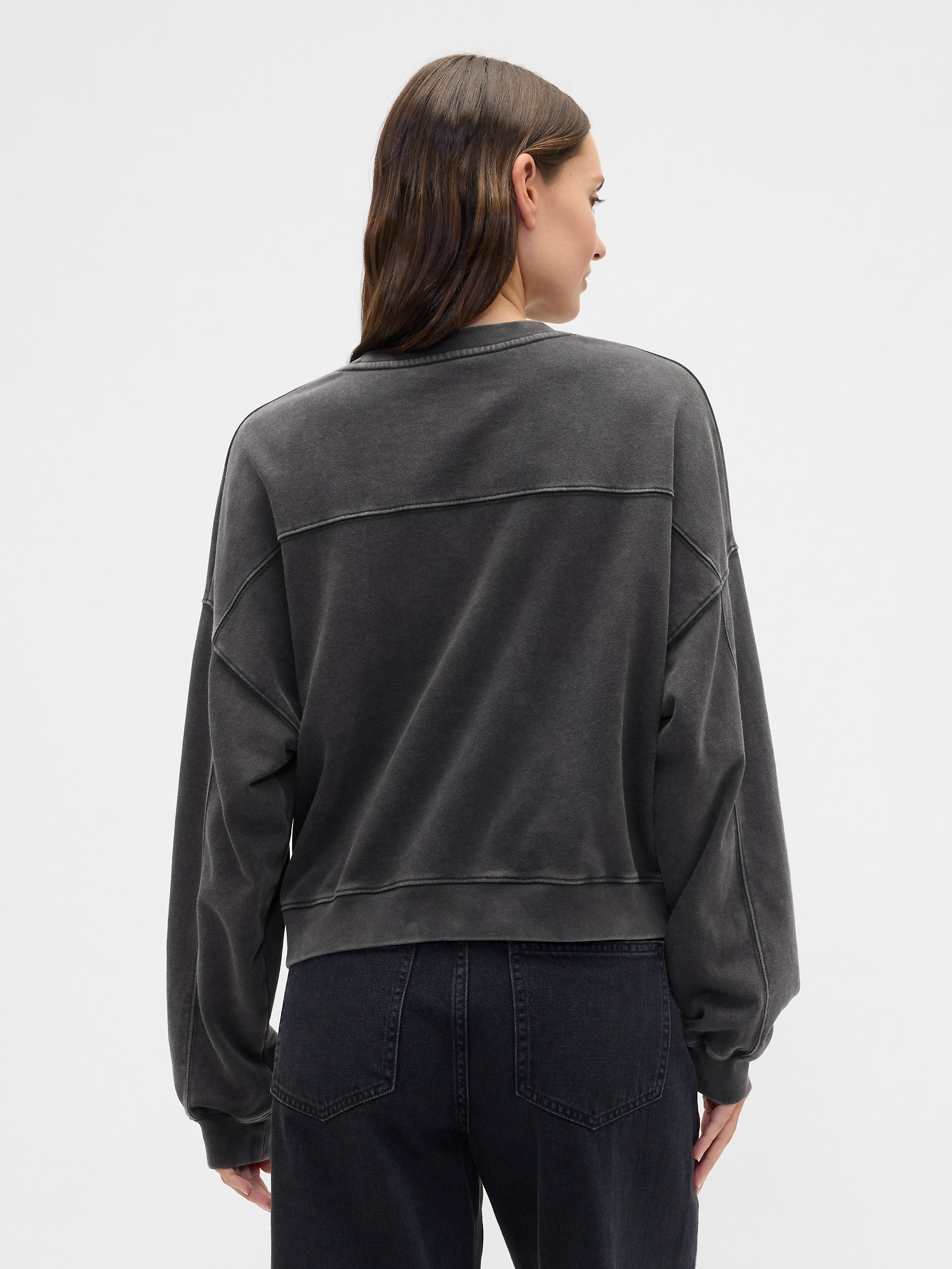 GAP Sweatshirt with French Terry Logo - Ladies