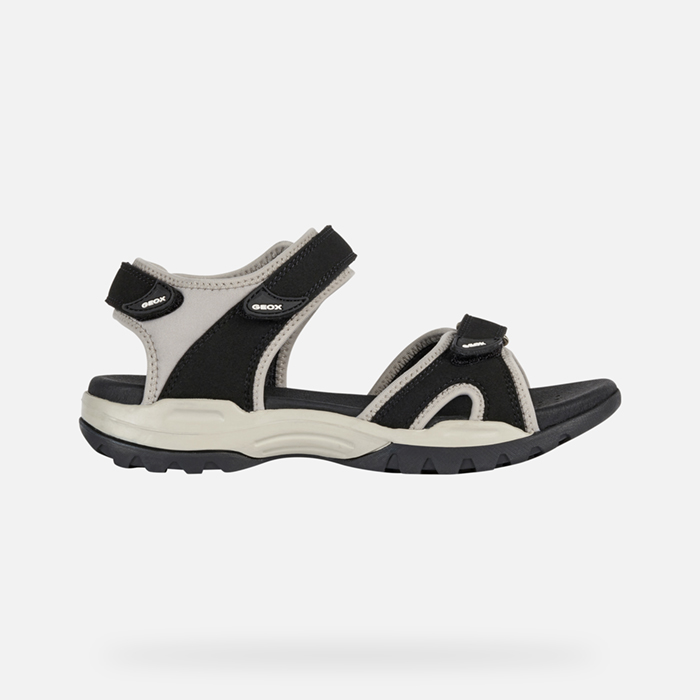 Black women&#039;s sandals Geox Borealis - Women&#039;s