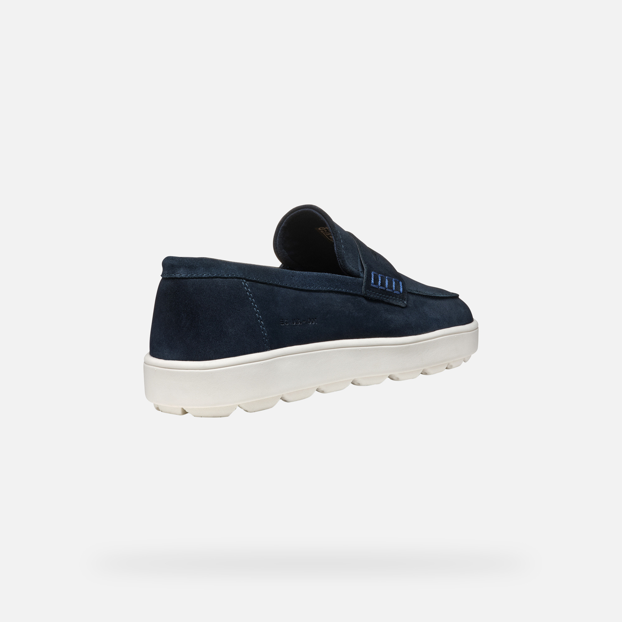 Dark blue men&#039;s moccasins Geox Spherica ECUB-1 - Men