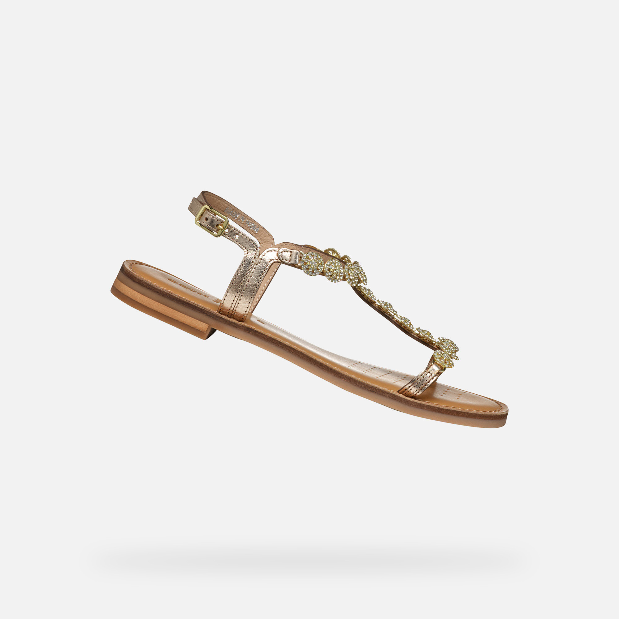 Gold women&#039;s sandals Geox Maddalusiac - Women&#039;s