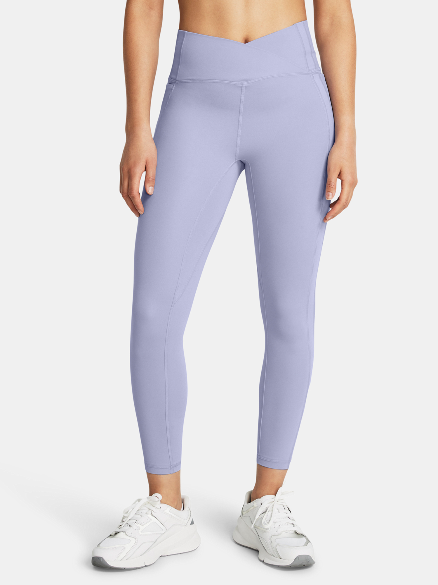 Svetlo fialové dámske legíny Under Armour Meridian Crossover Ankle