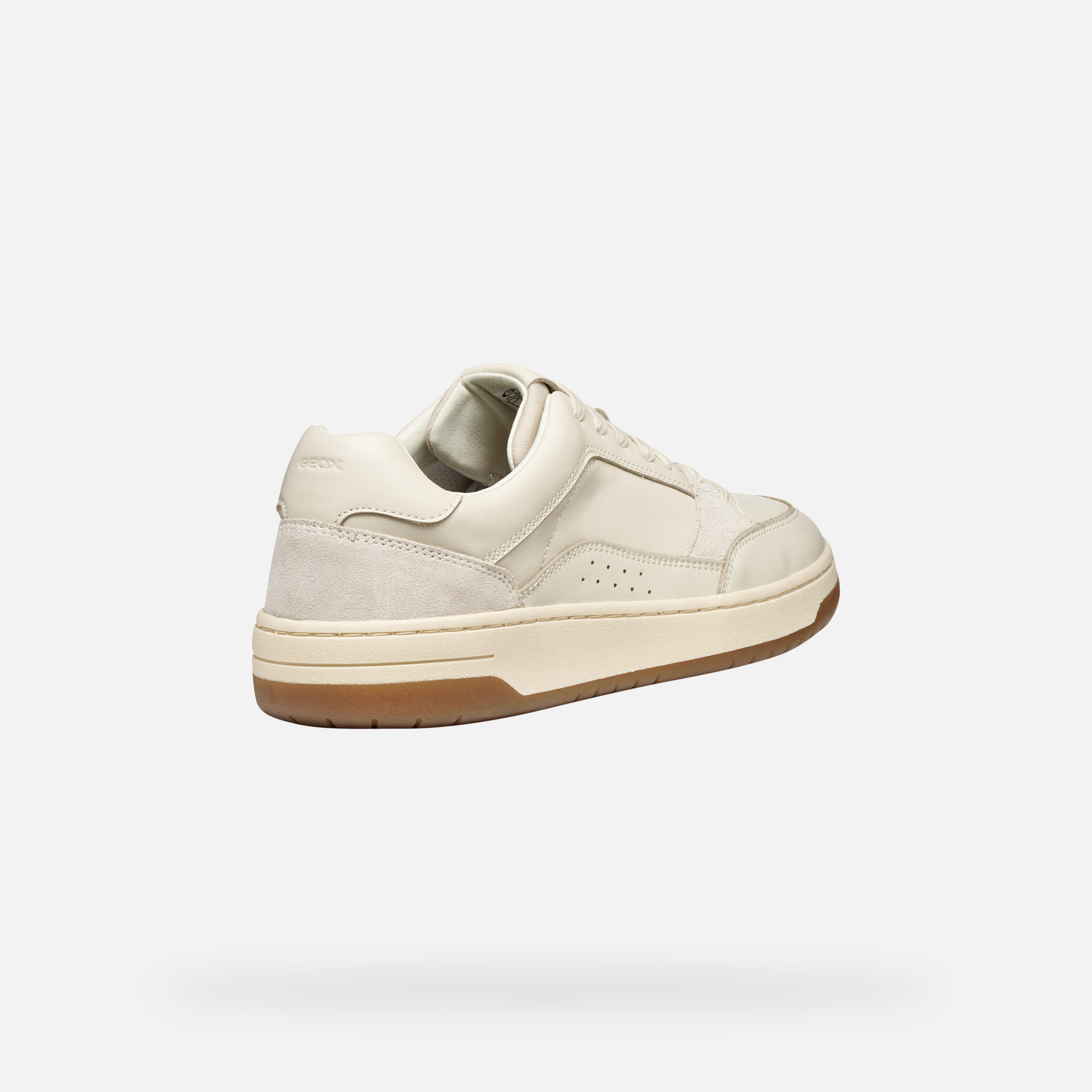 Cream men's sneakers Geox Sedral Court - Men's