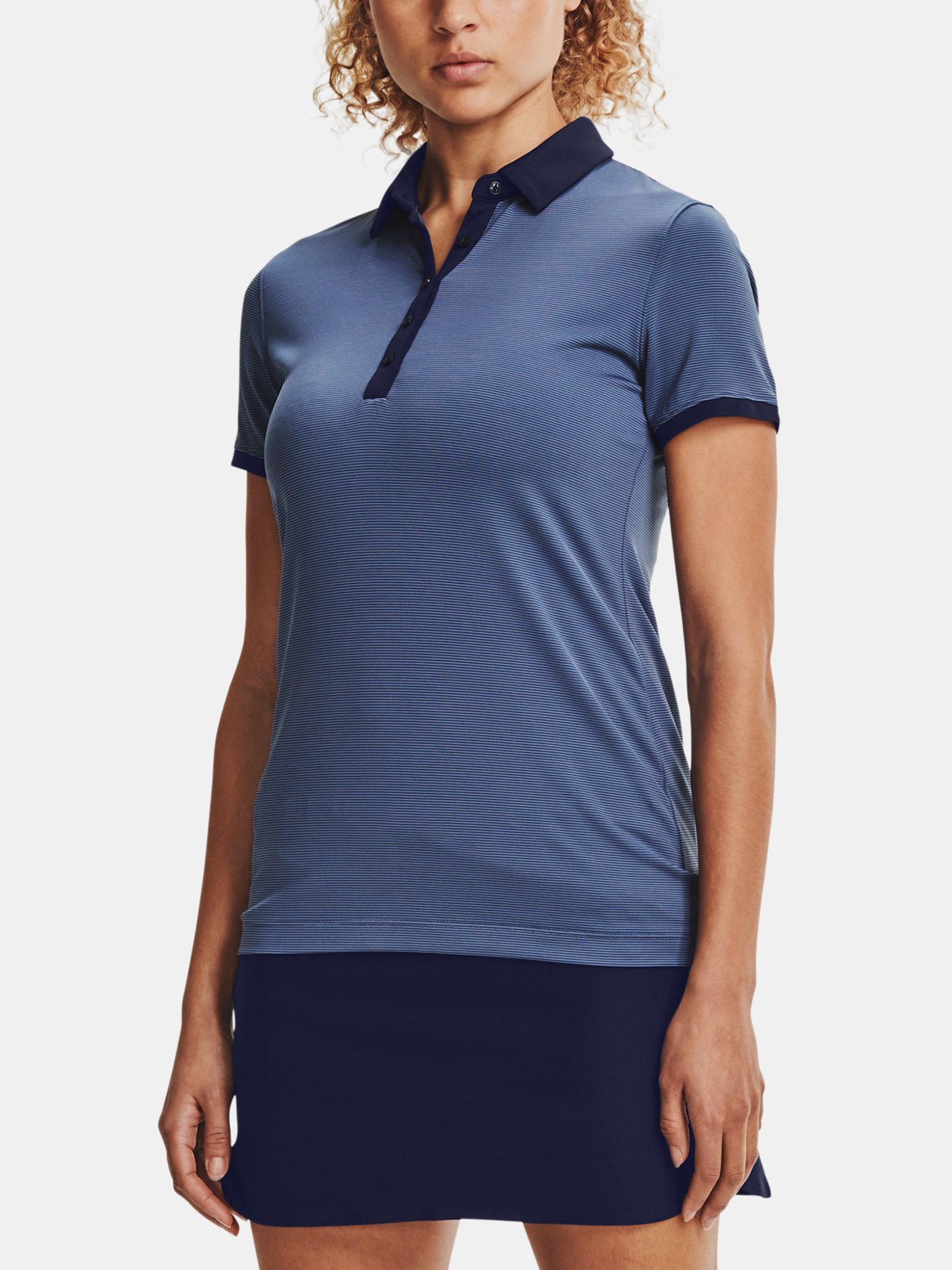 Under Armour Tričko Zinger SS Novelty Polo-BLU - Dámské