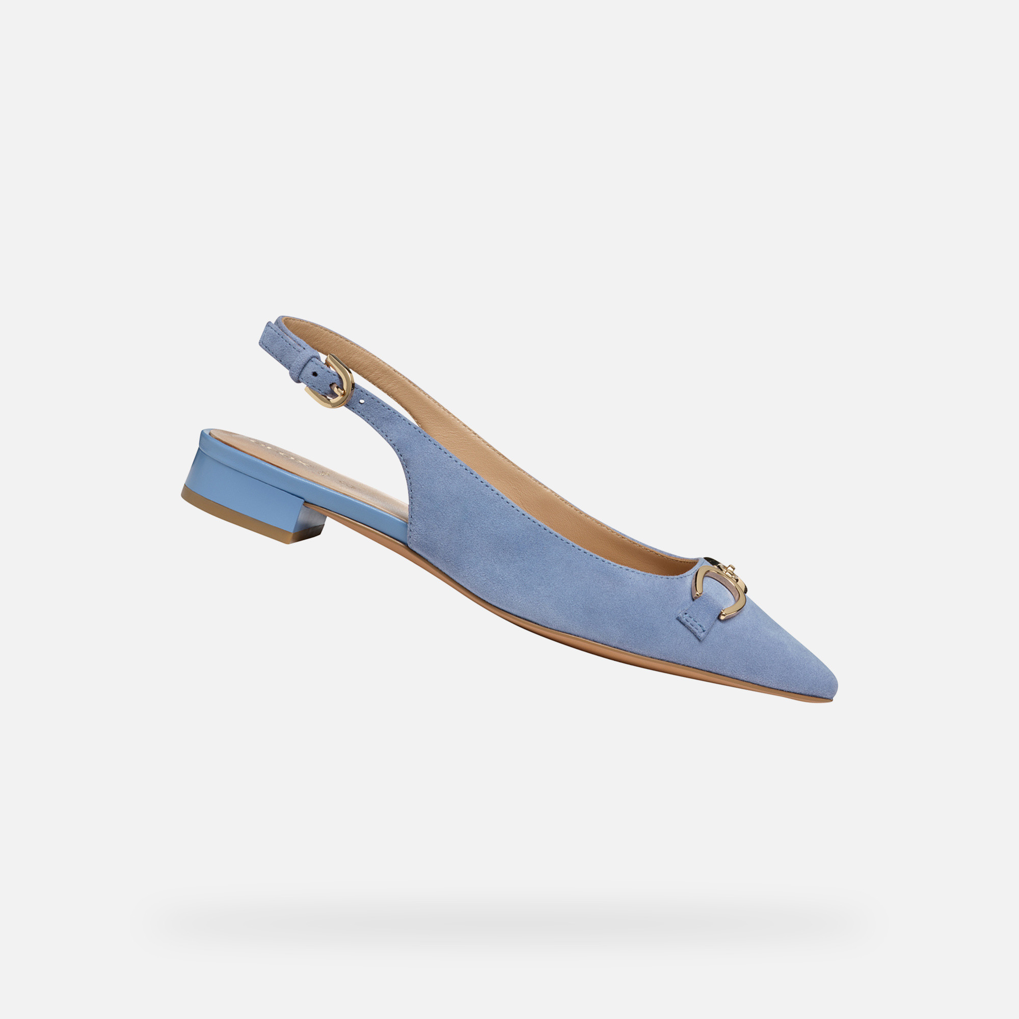 Light blue women&#039;s ballet flats Geox Giselda 15 - Women&#039;s