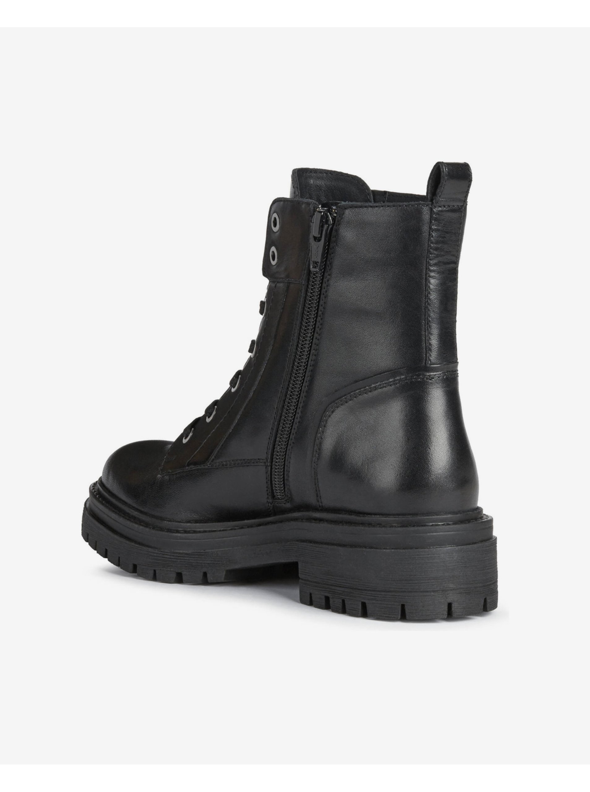 Black women's leather shoes Geox Iridea - Women's