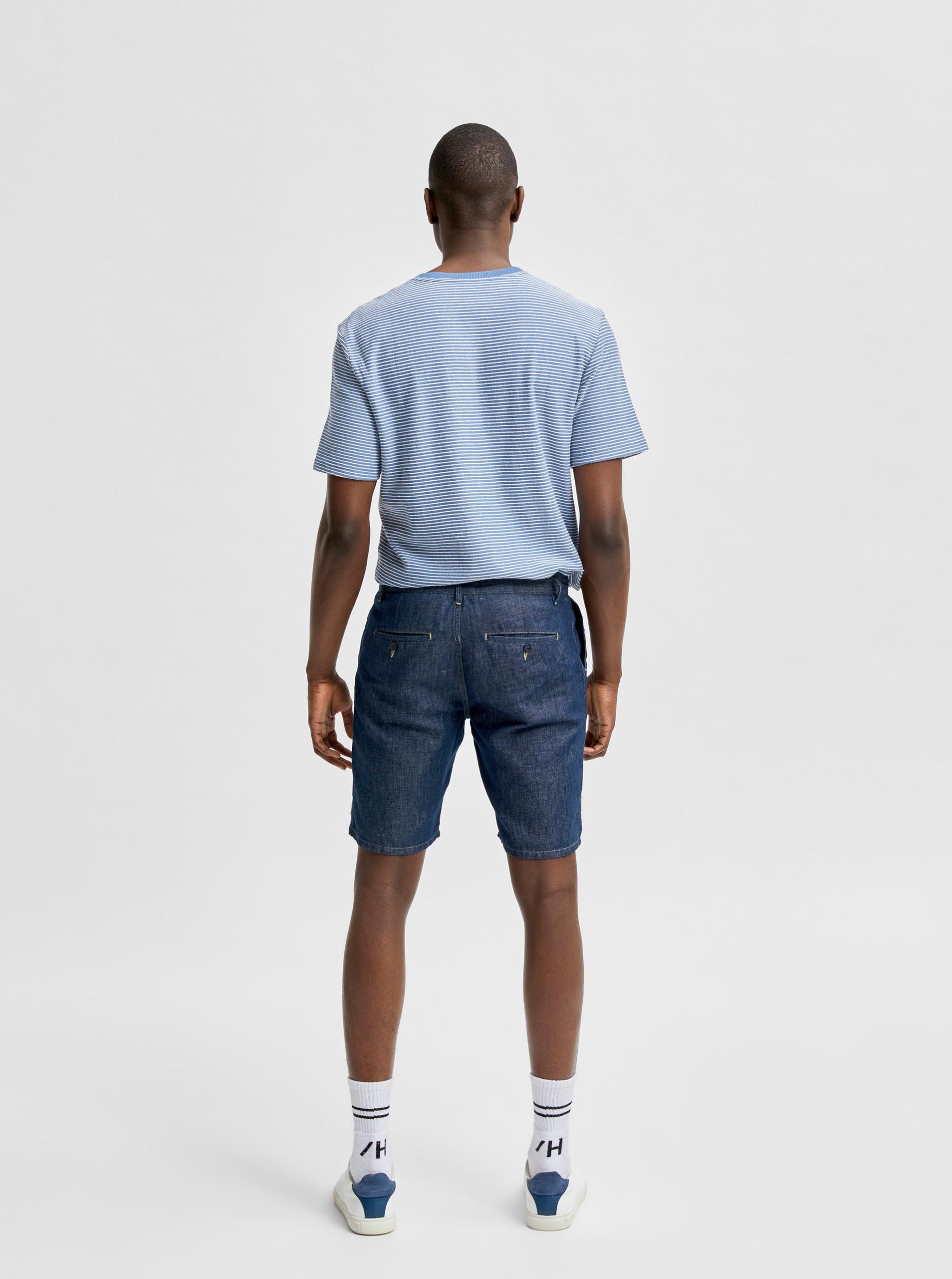 Pantaloni scurti pentru barbati Selected Homme - albastru inchis
