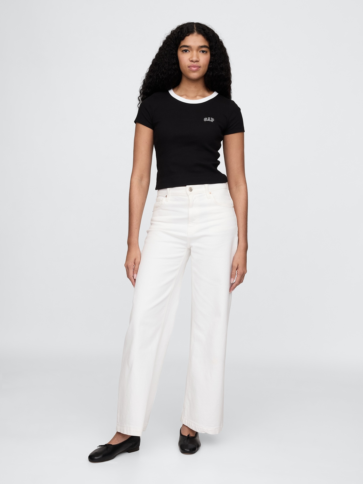 GAP Ribbed crop t-shirt - Women's