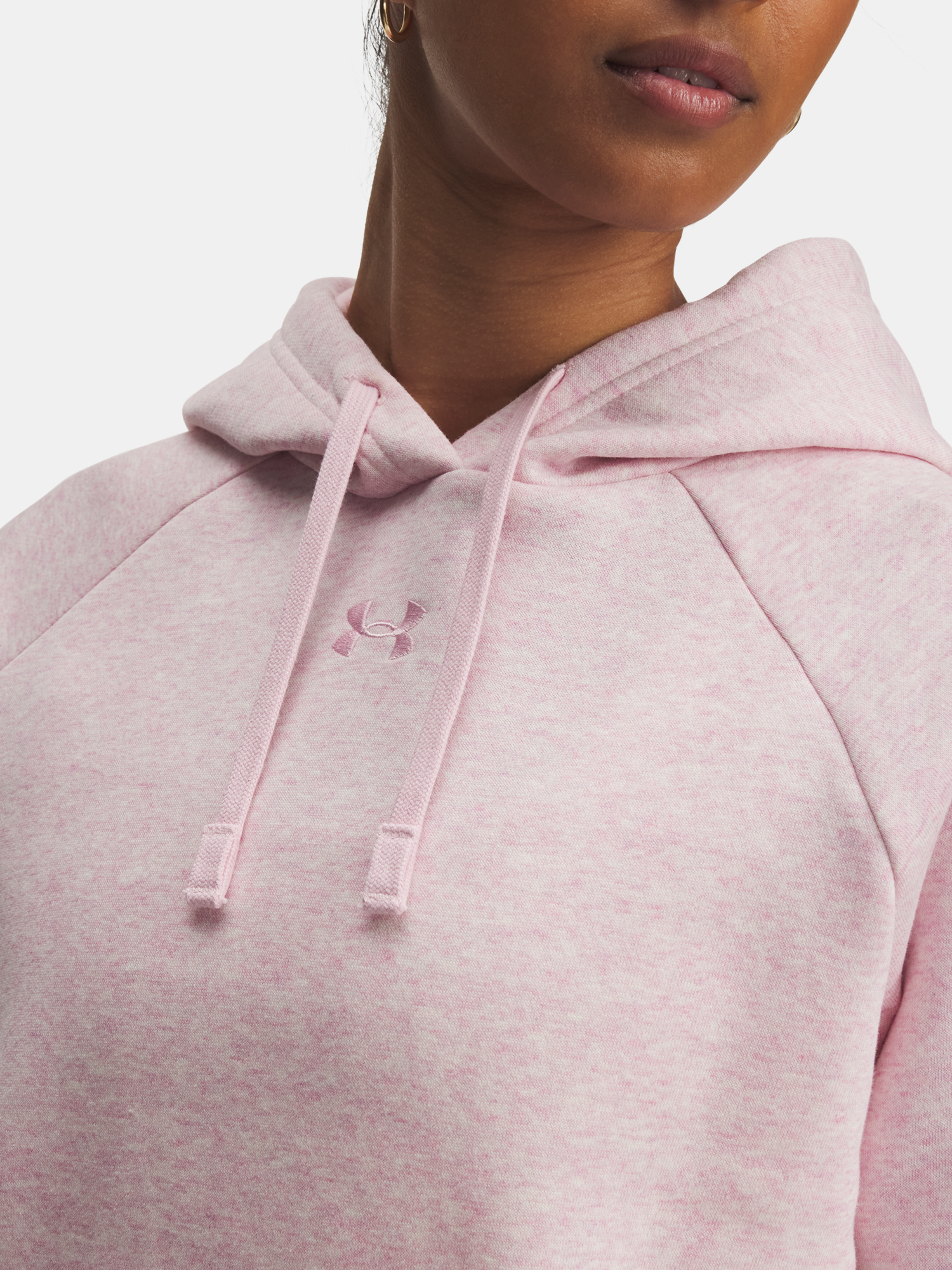 Under Armour UA Rival Fleece Hoodie-PNK - Ladies