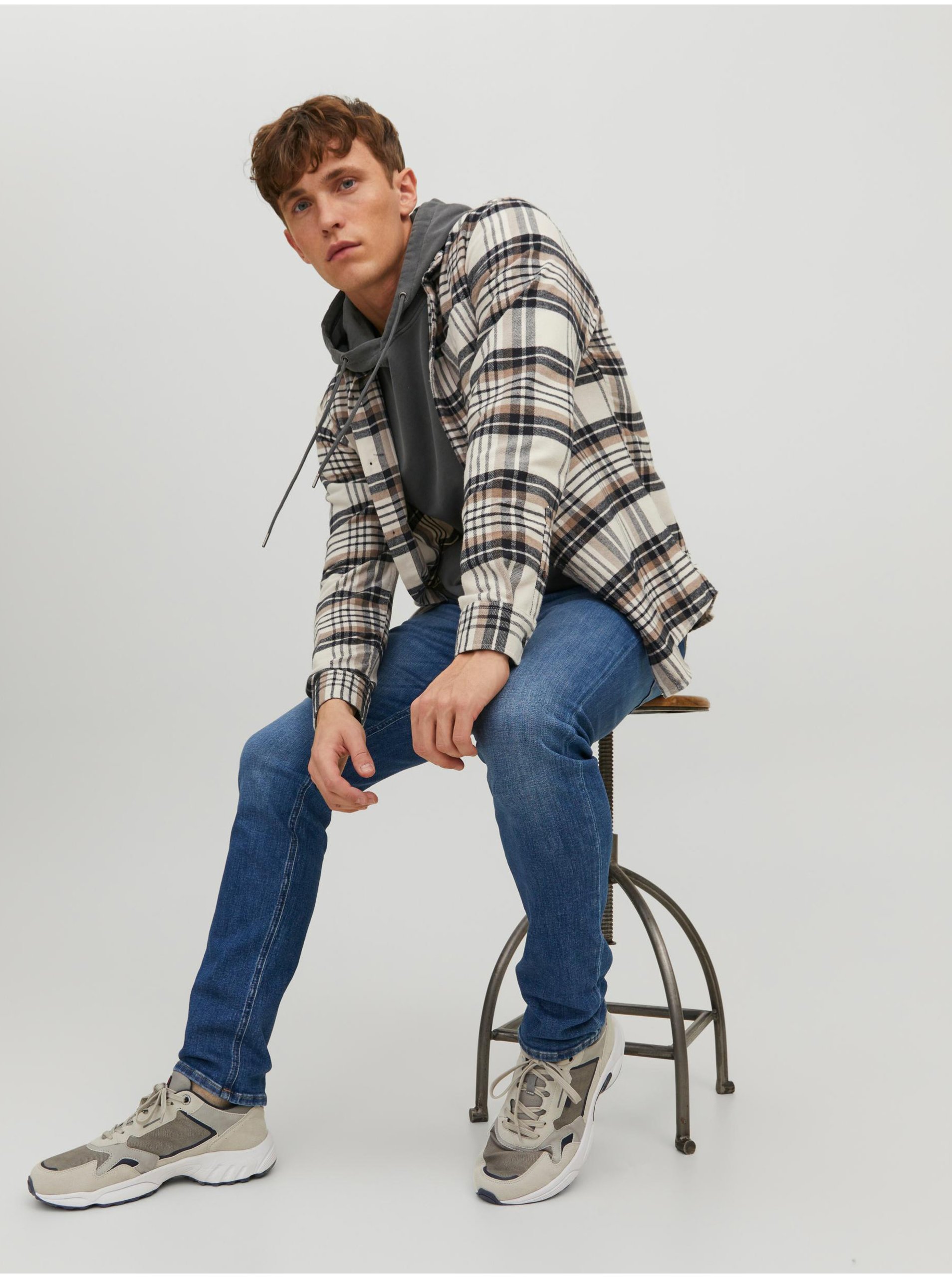 Slim fit pentru barbati Jack & Jones - albastru