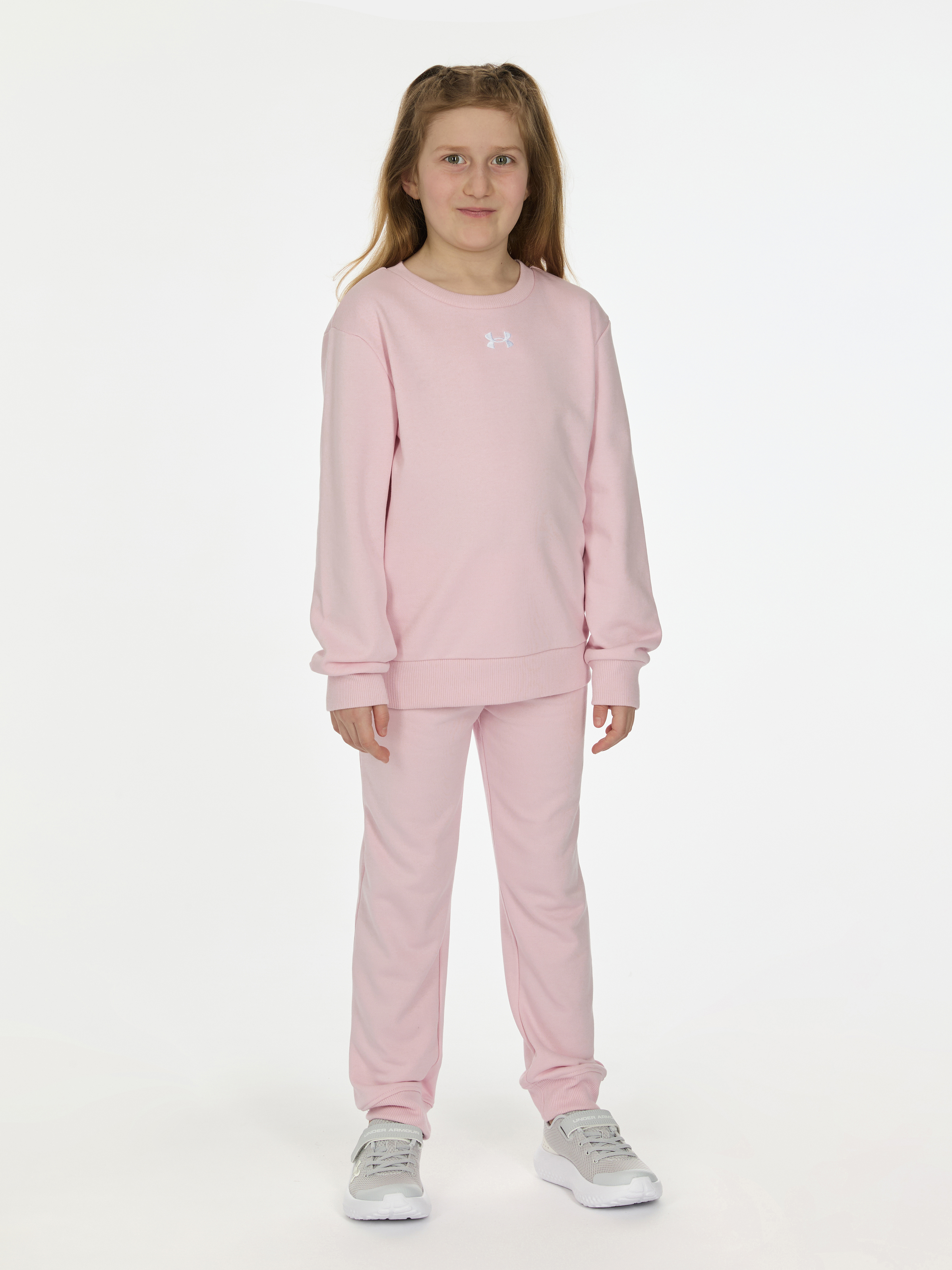 Under Armour UA RIVAL CREWNECK SET-PNK Girls Set - Girls