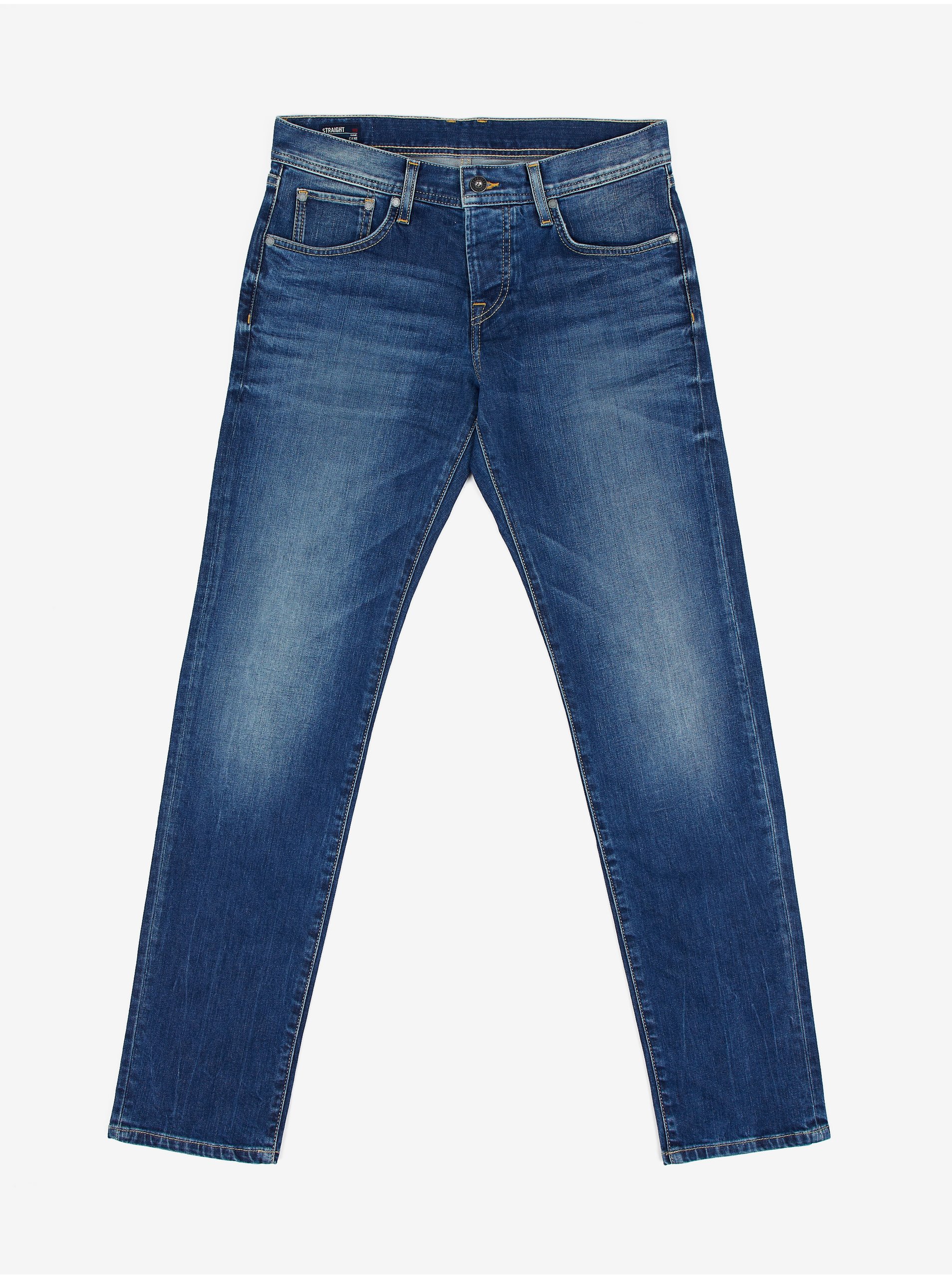 Dark blue men's slim fit jeans Pepe Jeans Cane - Men