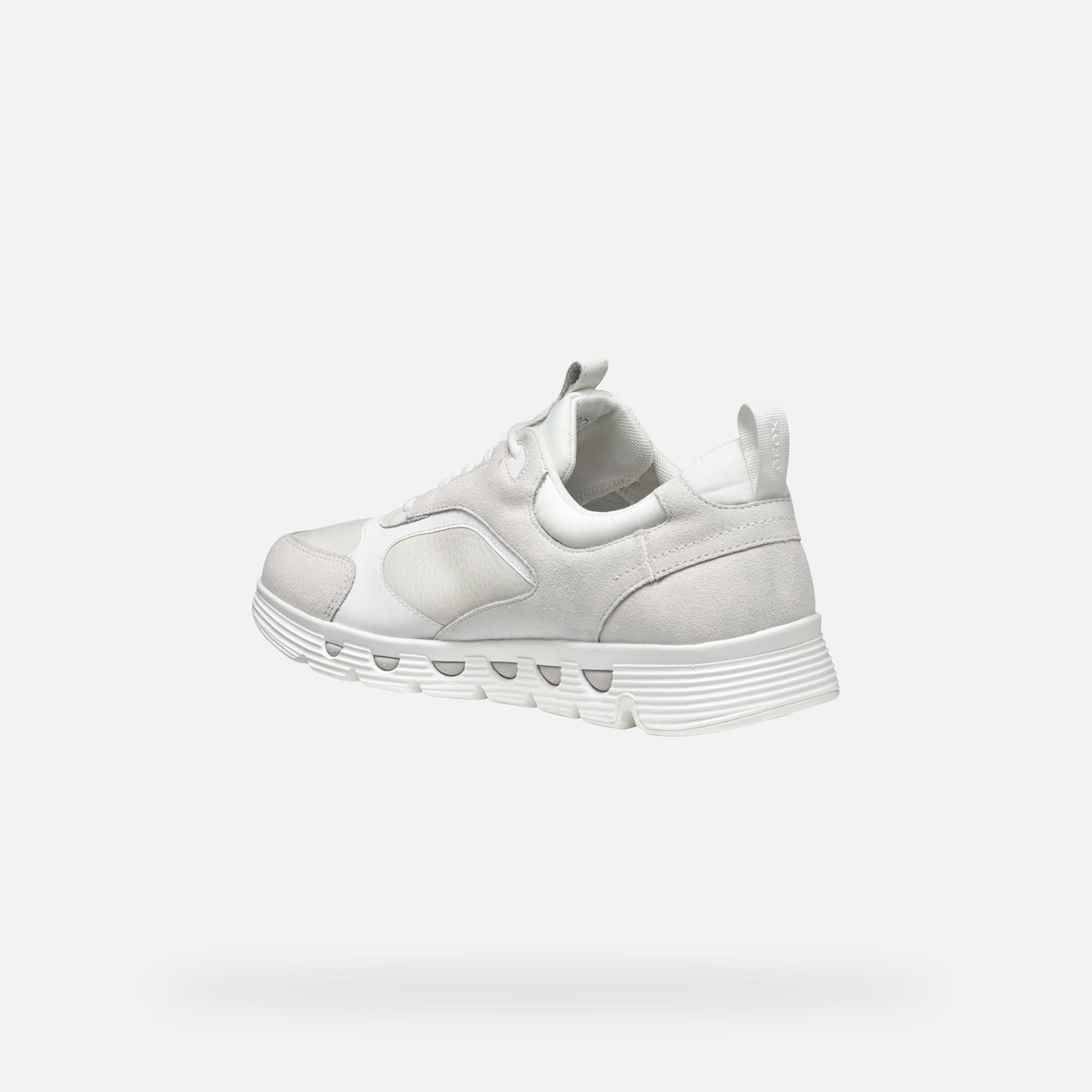 White men's sneakers Geox Spherica ECUB-4 - Men's
