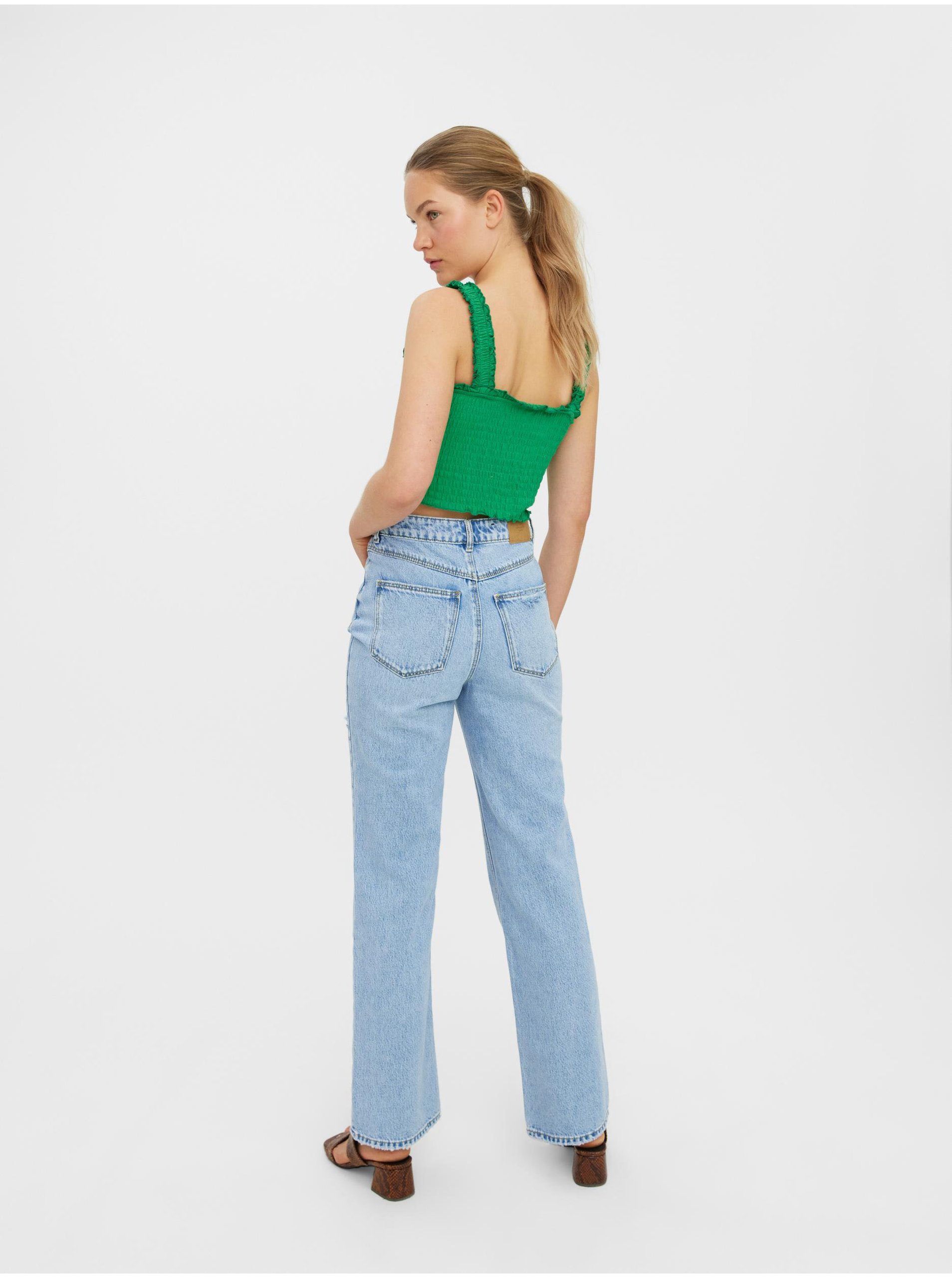 Straight fit pentru femei VERO MODA - albastru deschis