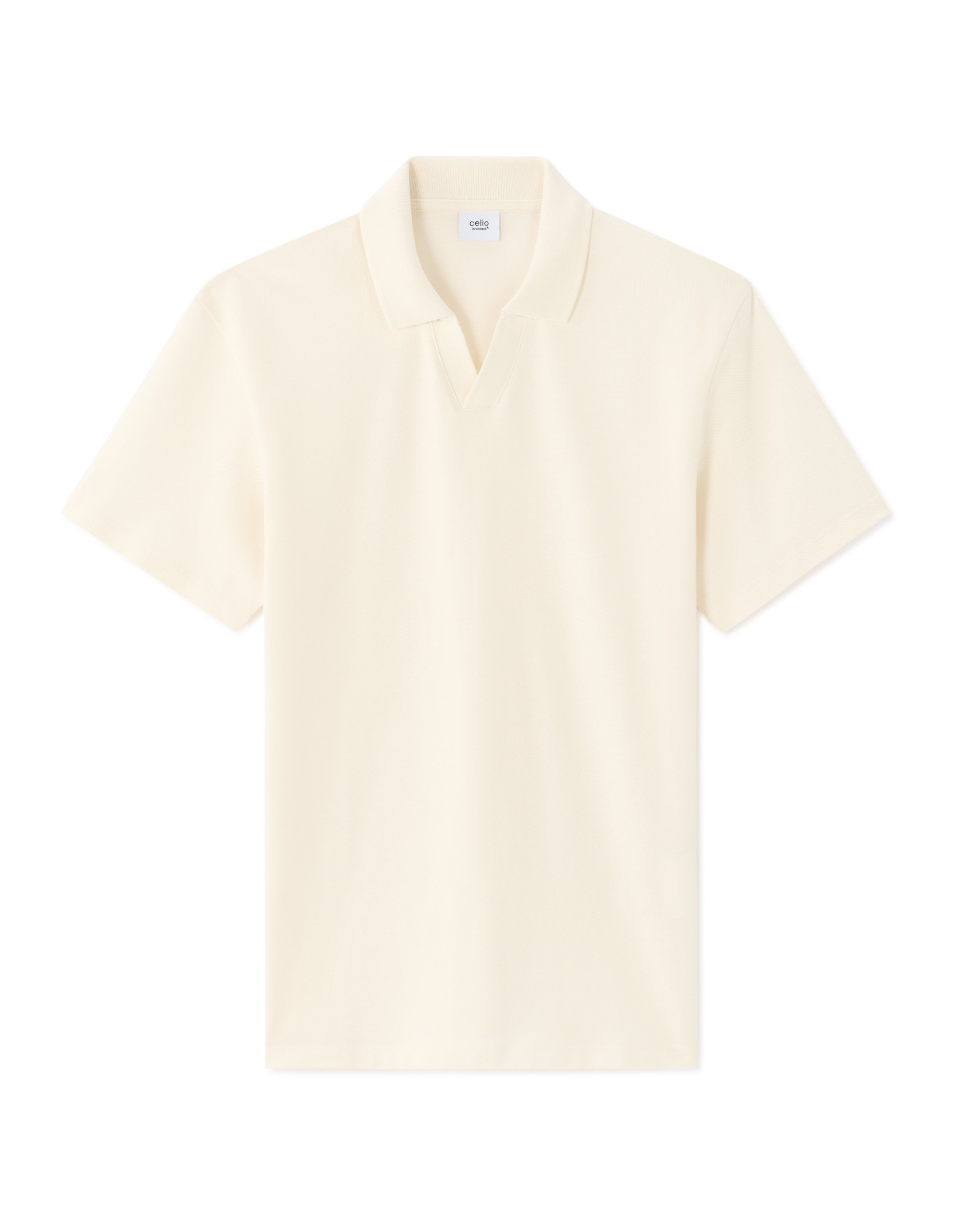 Krémové pánské polo triko Celio Nepiquy