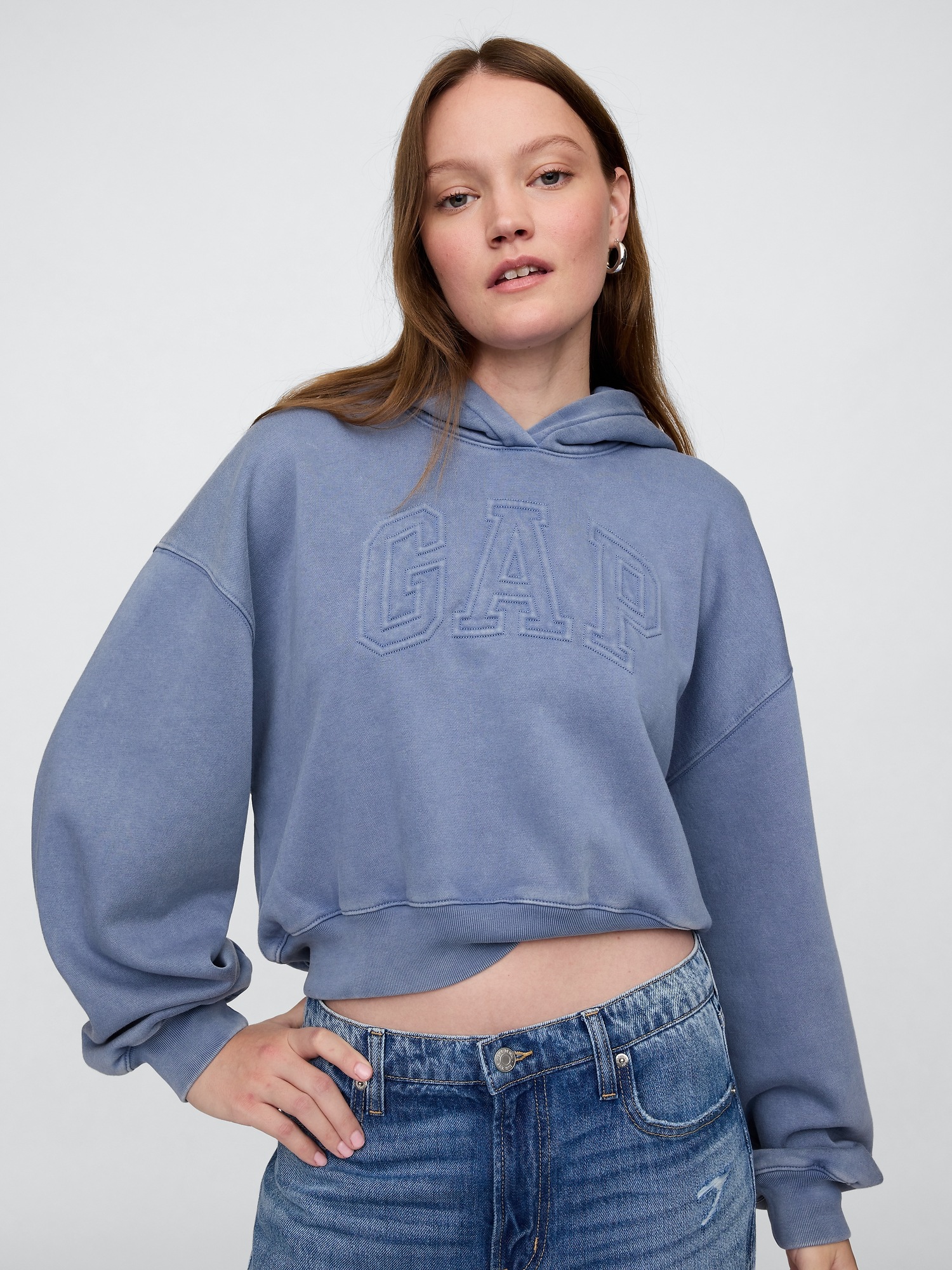 GAP Oversize crop sweatshirt - Womens
