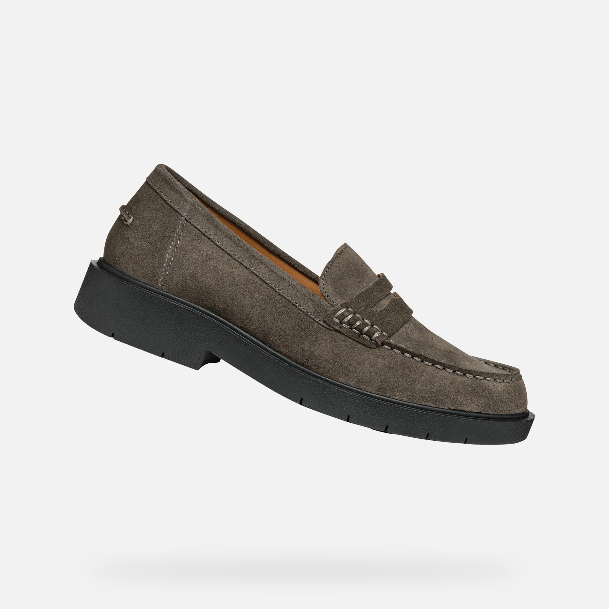 Dark grey women&#039;s moccasins Geox Spherica Ec1 - Women&#039;s