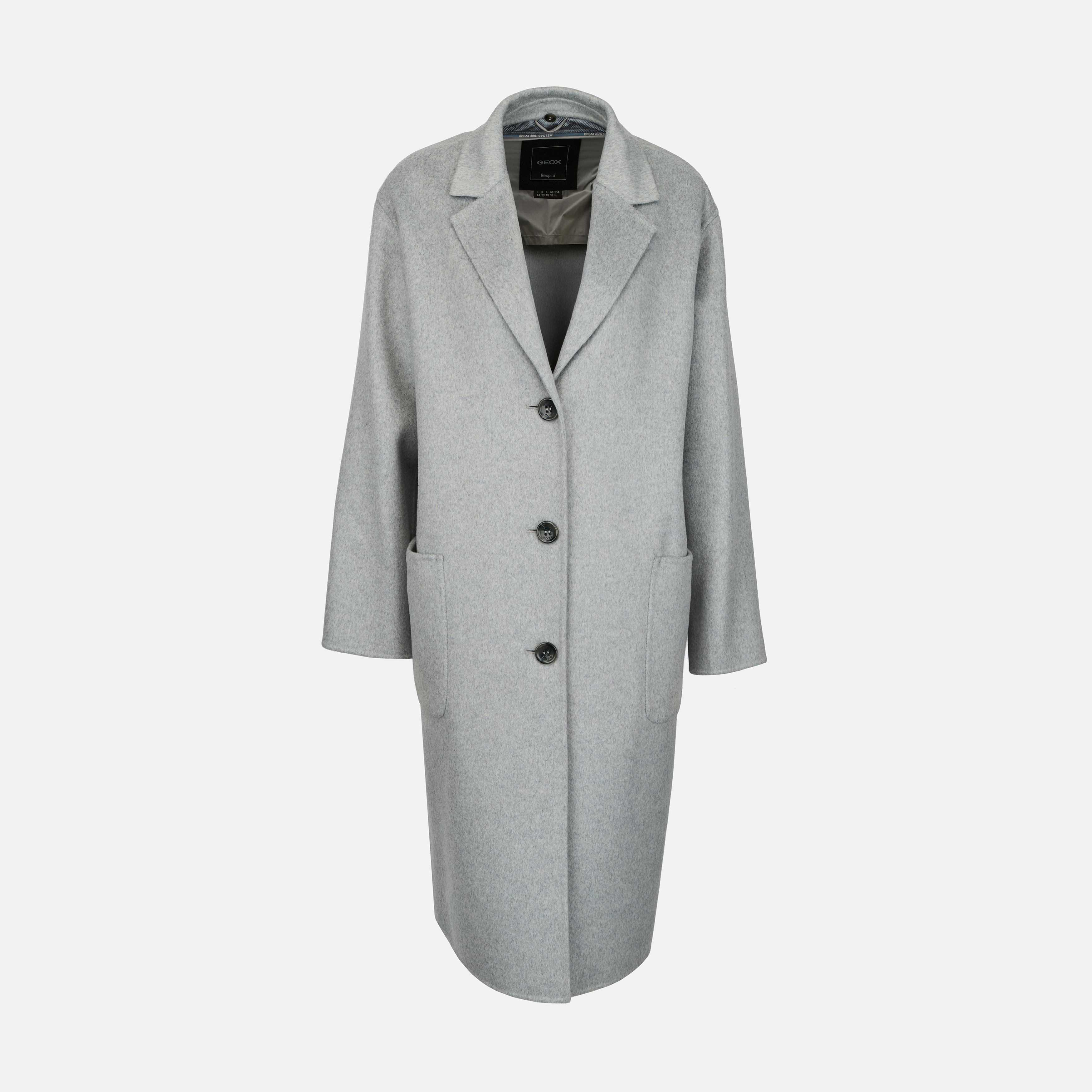 Palton gri pentru femei Geox Rawelle