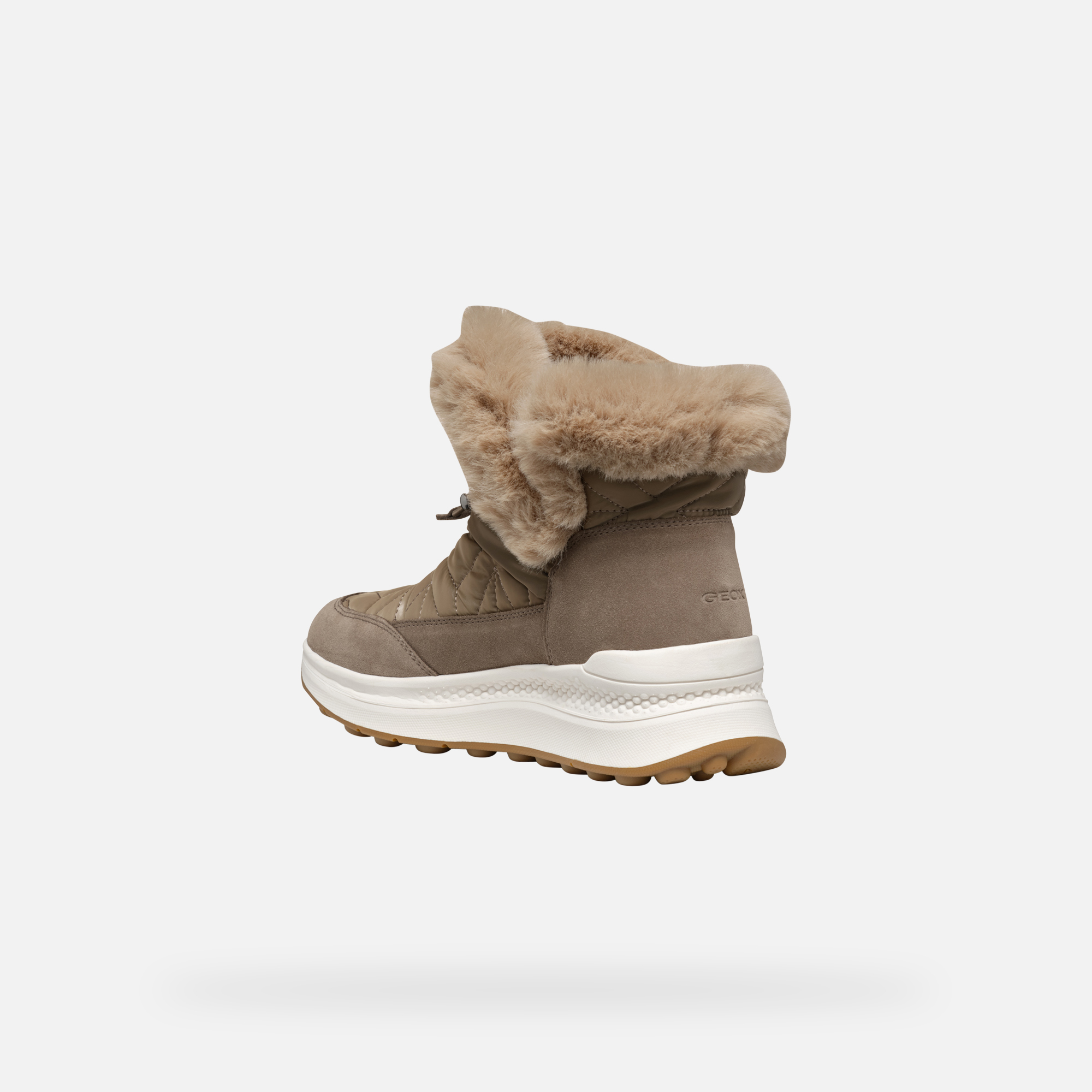 Beige women's ankle boots Geox Spherica Actif X2 - Women's