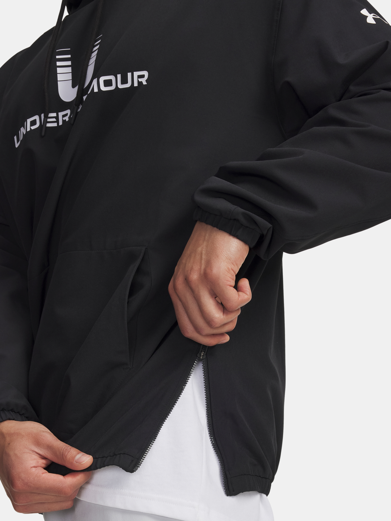 Men's Under Armour UA Unstoppable Wvn Hoodie-BLK - Men's