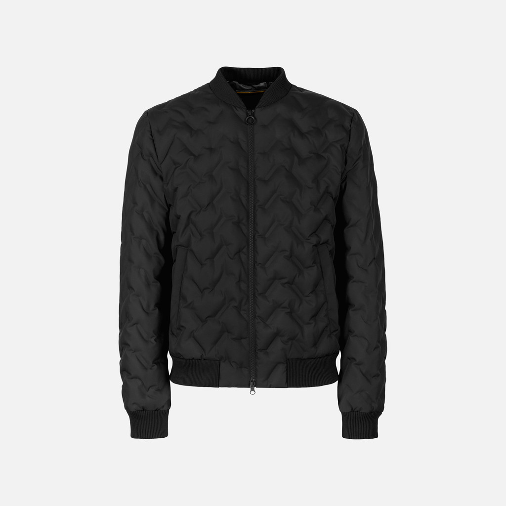 Men&#039;s Black Bomber Jacket Geox Spherica - Mens