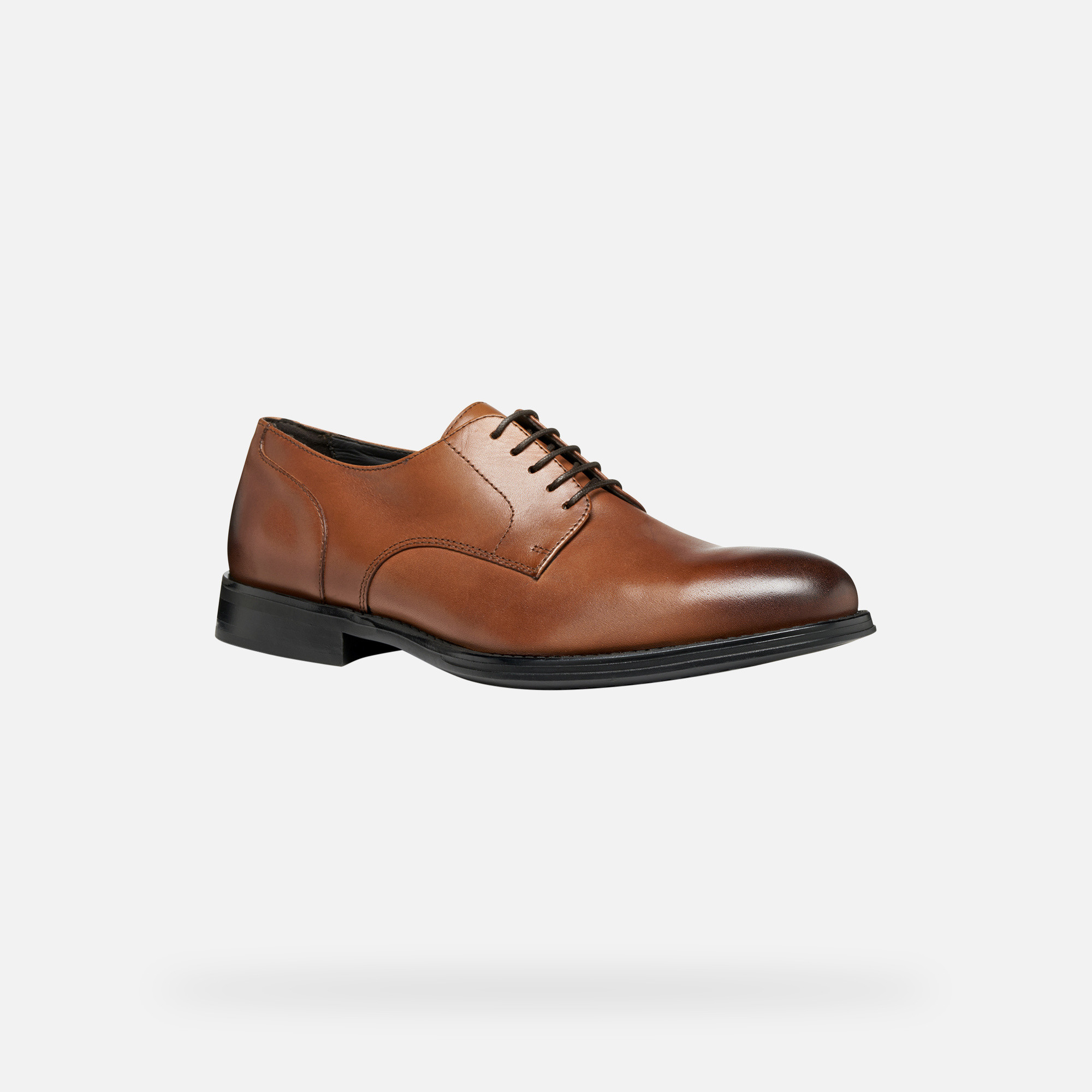 Light brown men's formal shoes Geox Barberigo - Men's