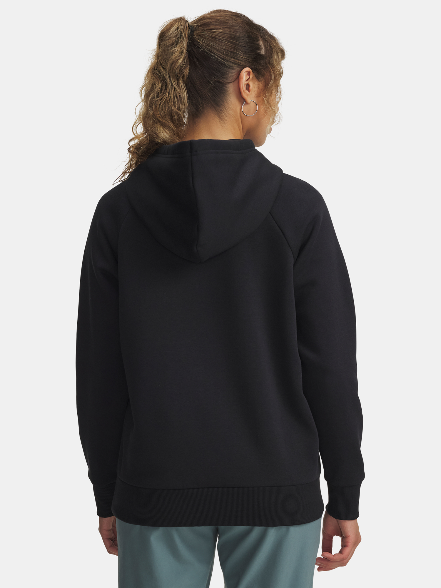 Women's sweatshirt Under Armour UA Rival Flc Shimmer Hdy-BLK - Women's