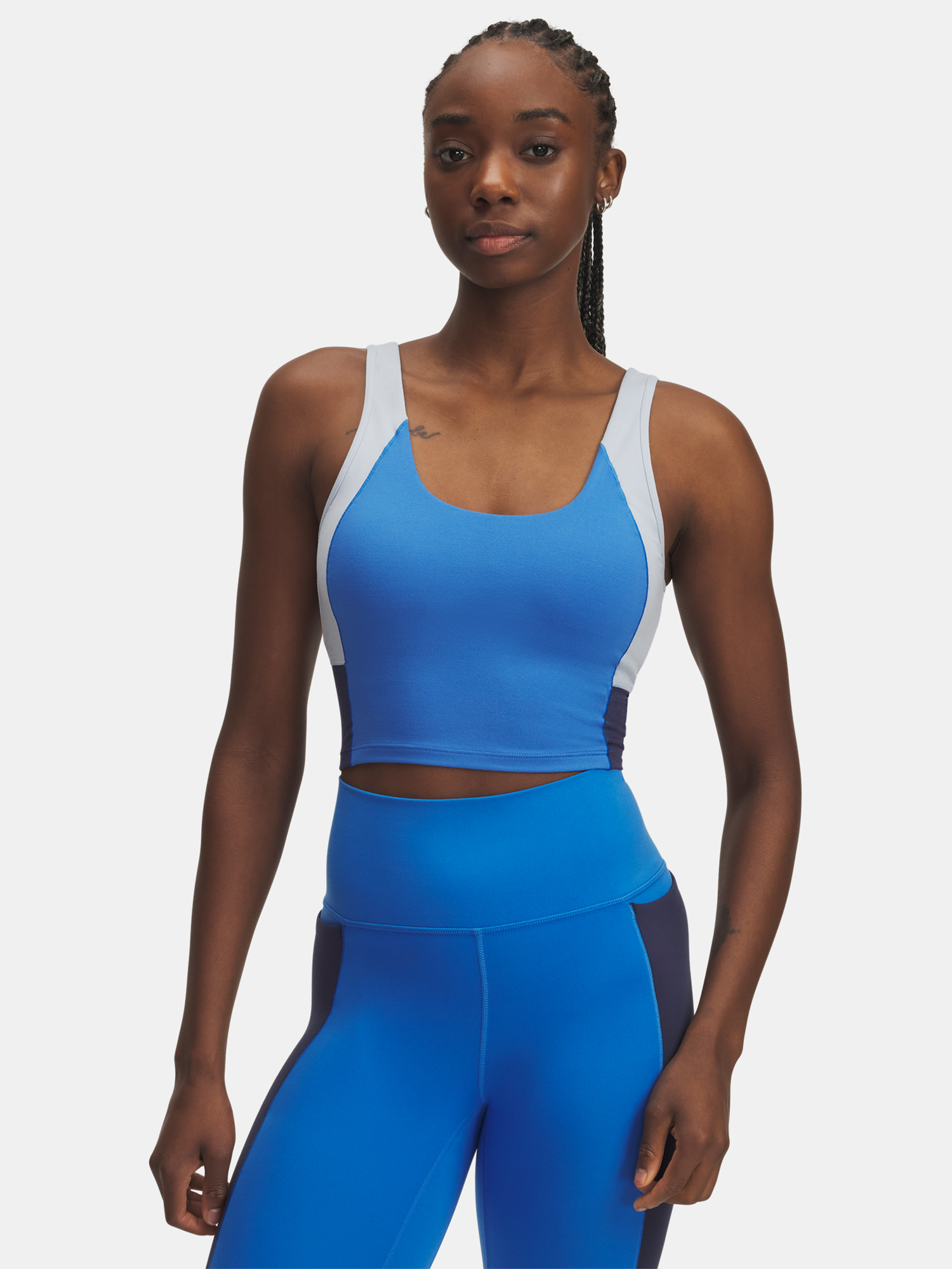 Womens tank top Under Armour Meridian Colorblock Tank-BLU - Womens