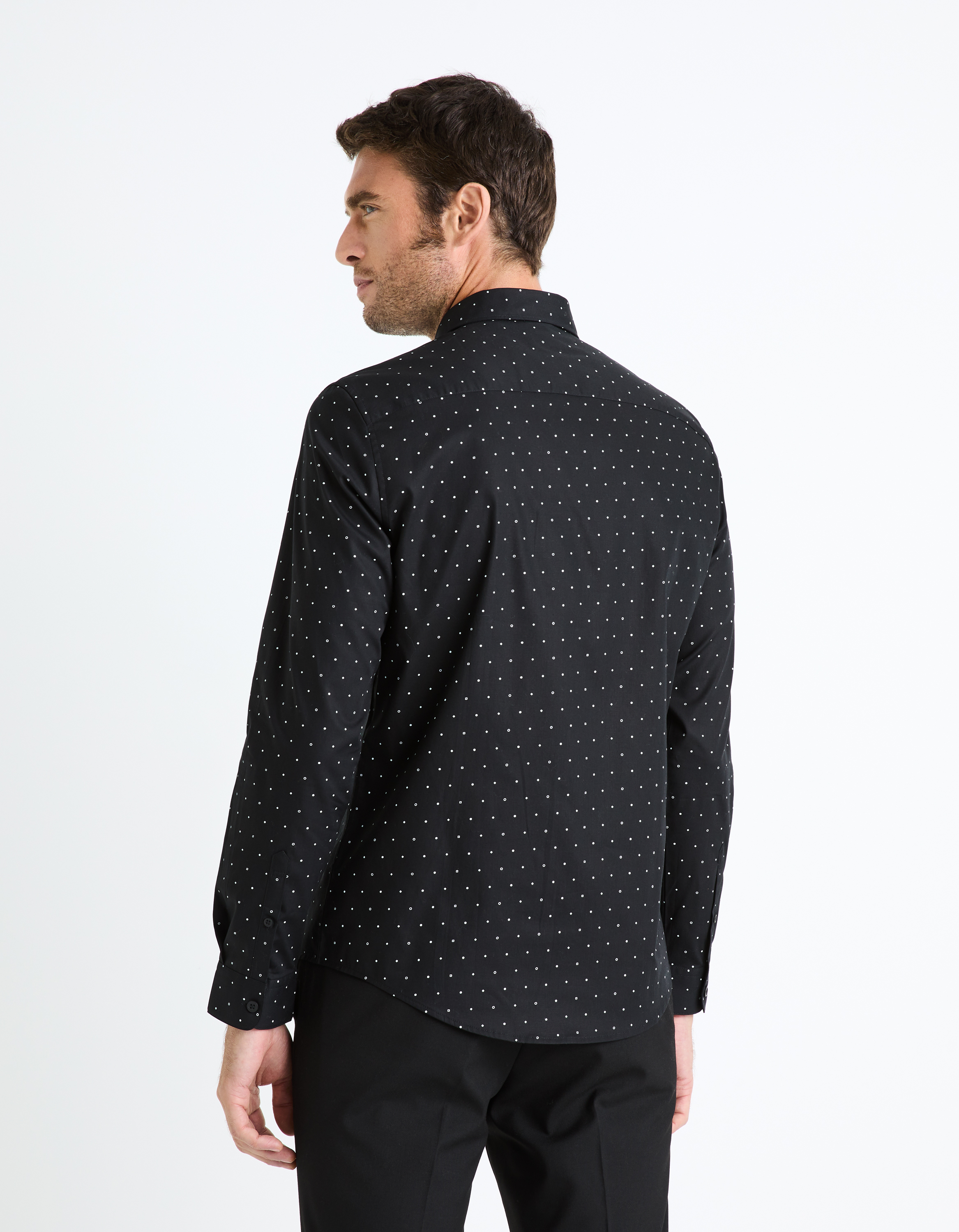 Celio Patterned slim shirt Faoport - Men's
