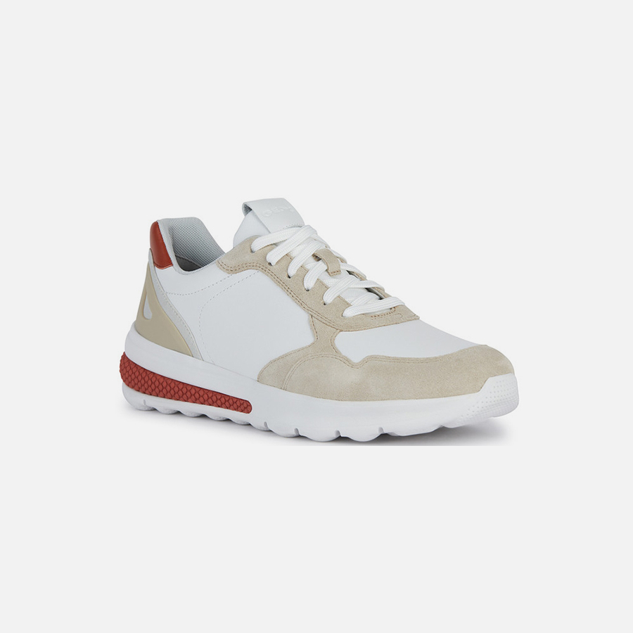 White men's sneakers Geox Spherica Actif A - Men's