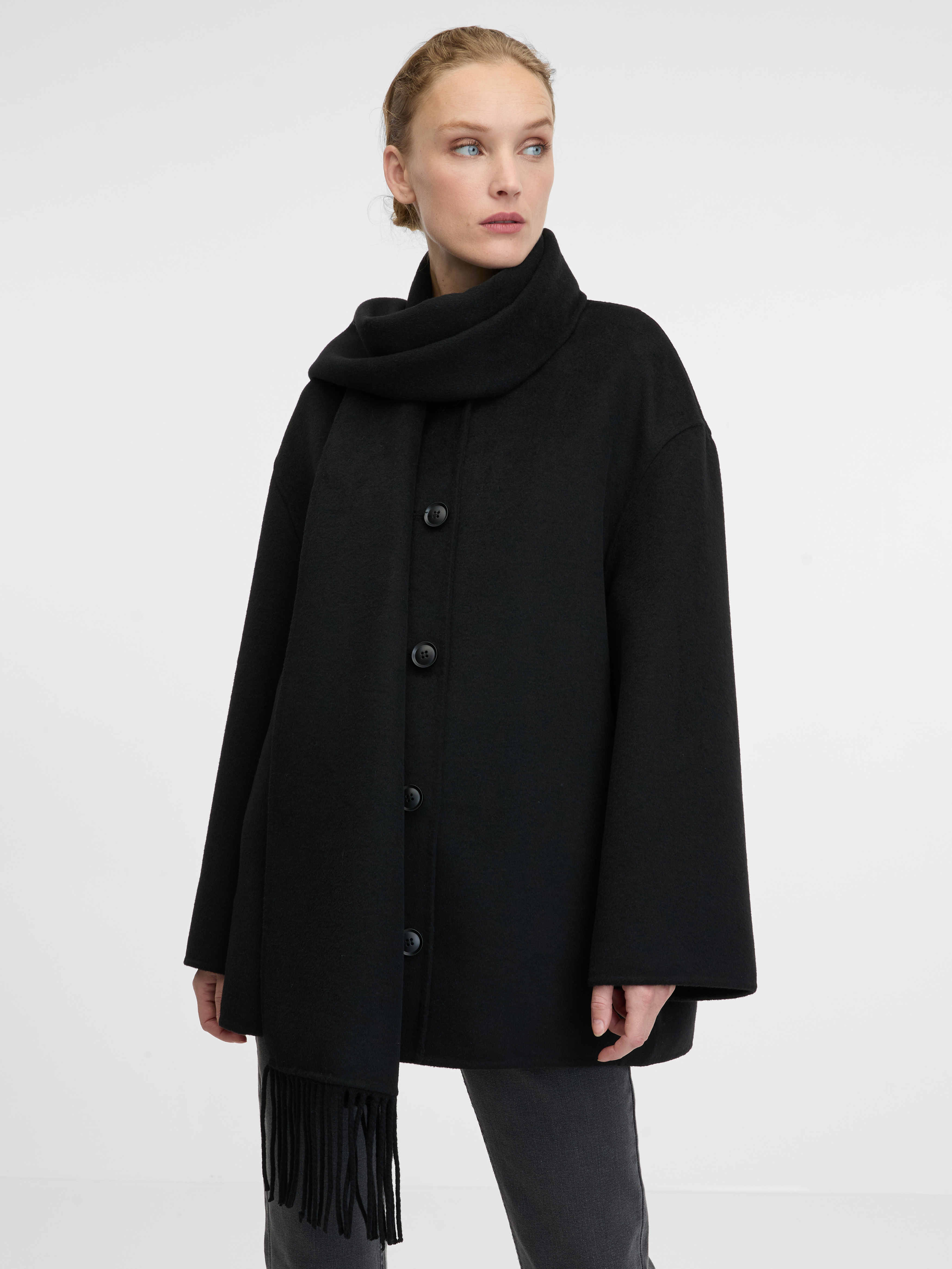 Black womens coat ORSAY - Womens