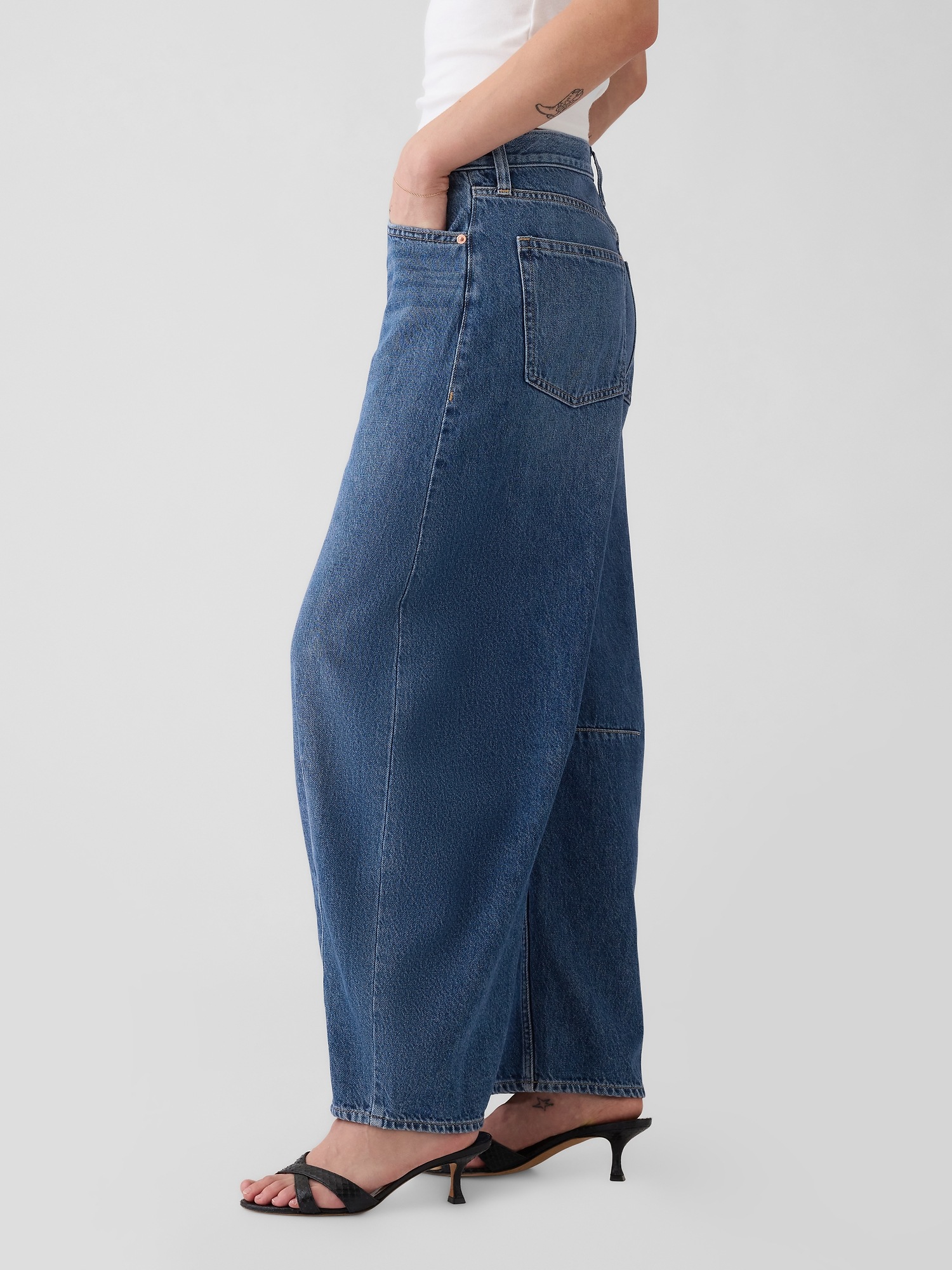 GAP Wide jeans Mid Rise Horseshoe - Women's
