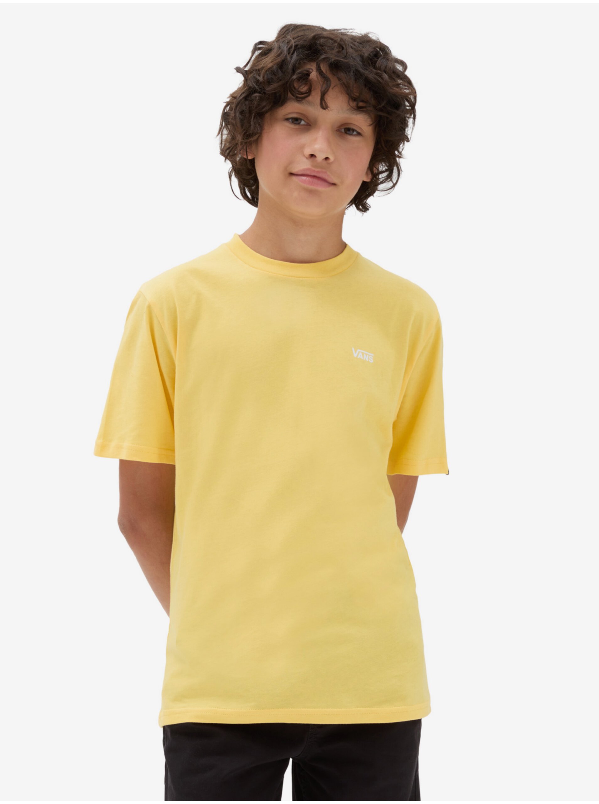 Yellow Boys' T-shirt VANS By Left Chest - Boys