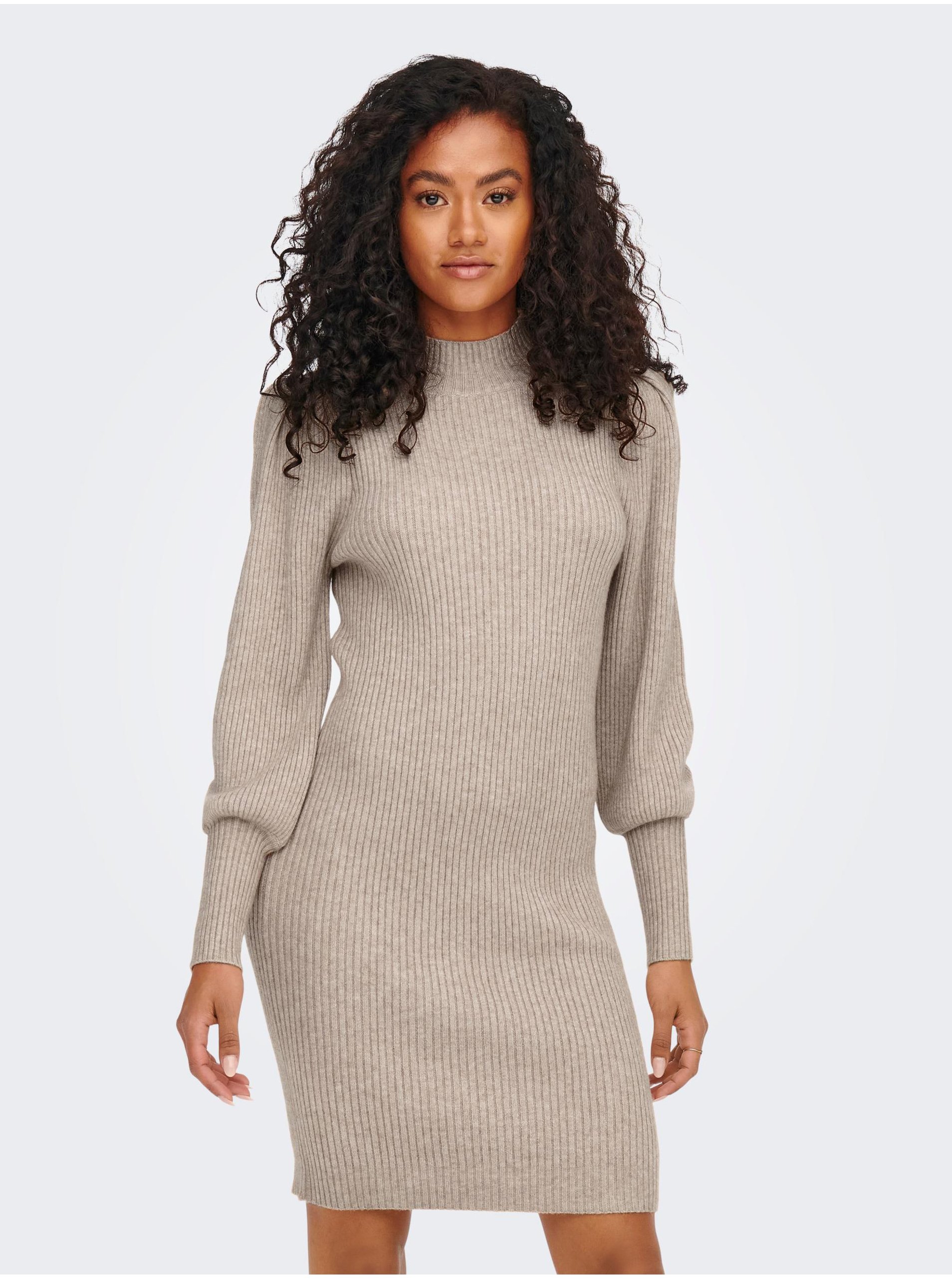 Beige Sweater Dress ONLY Katia - Women