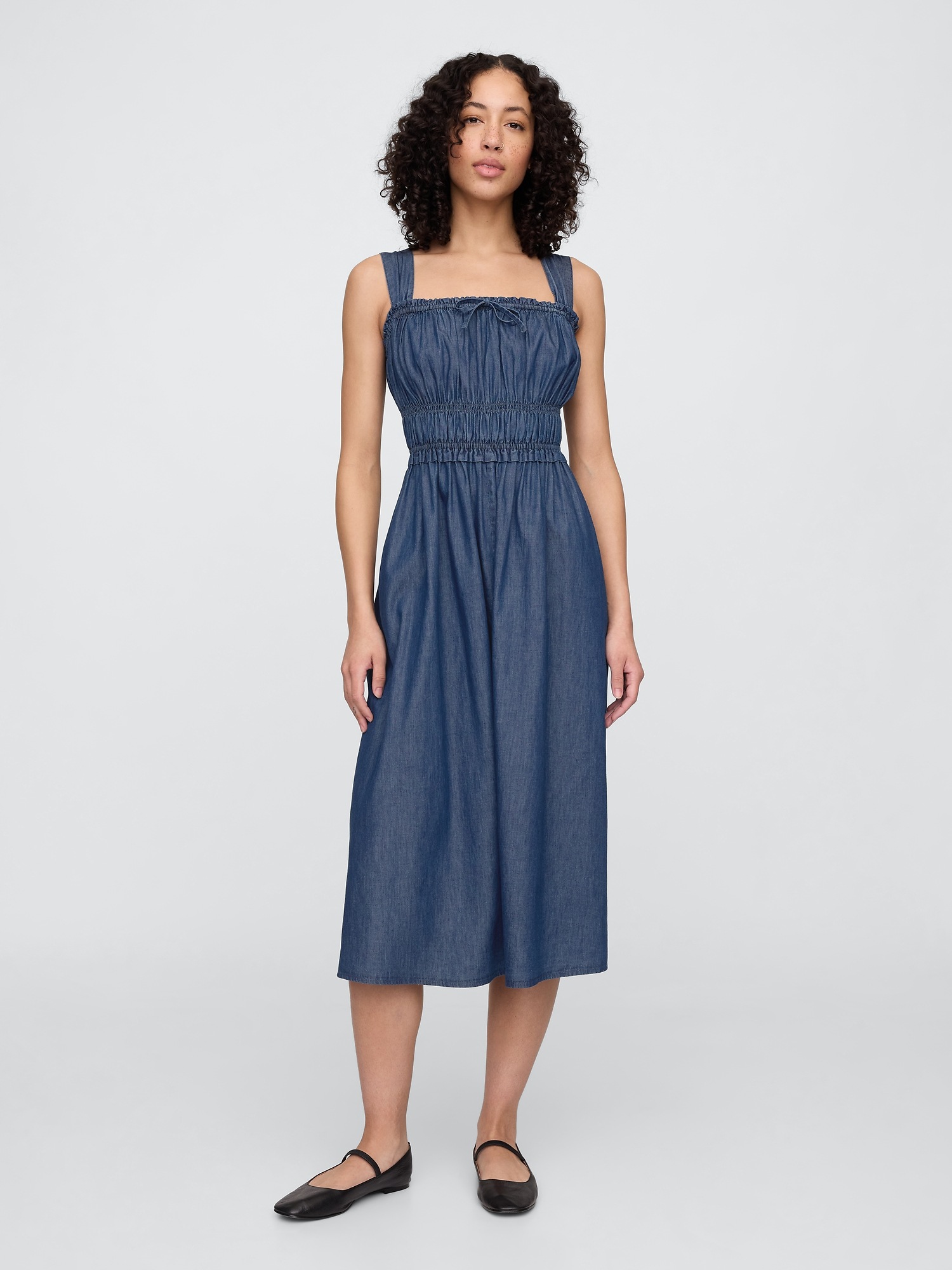 GAP Denim midi dress - Womens