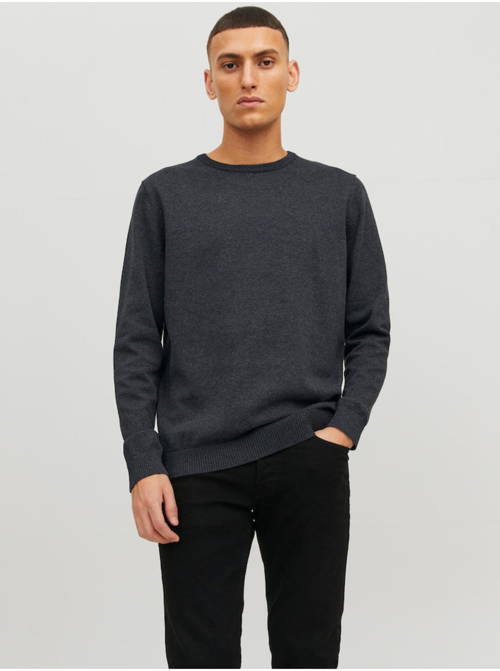 Men's Sweater Dark Grey Jack & Jones Basic - Men