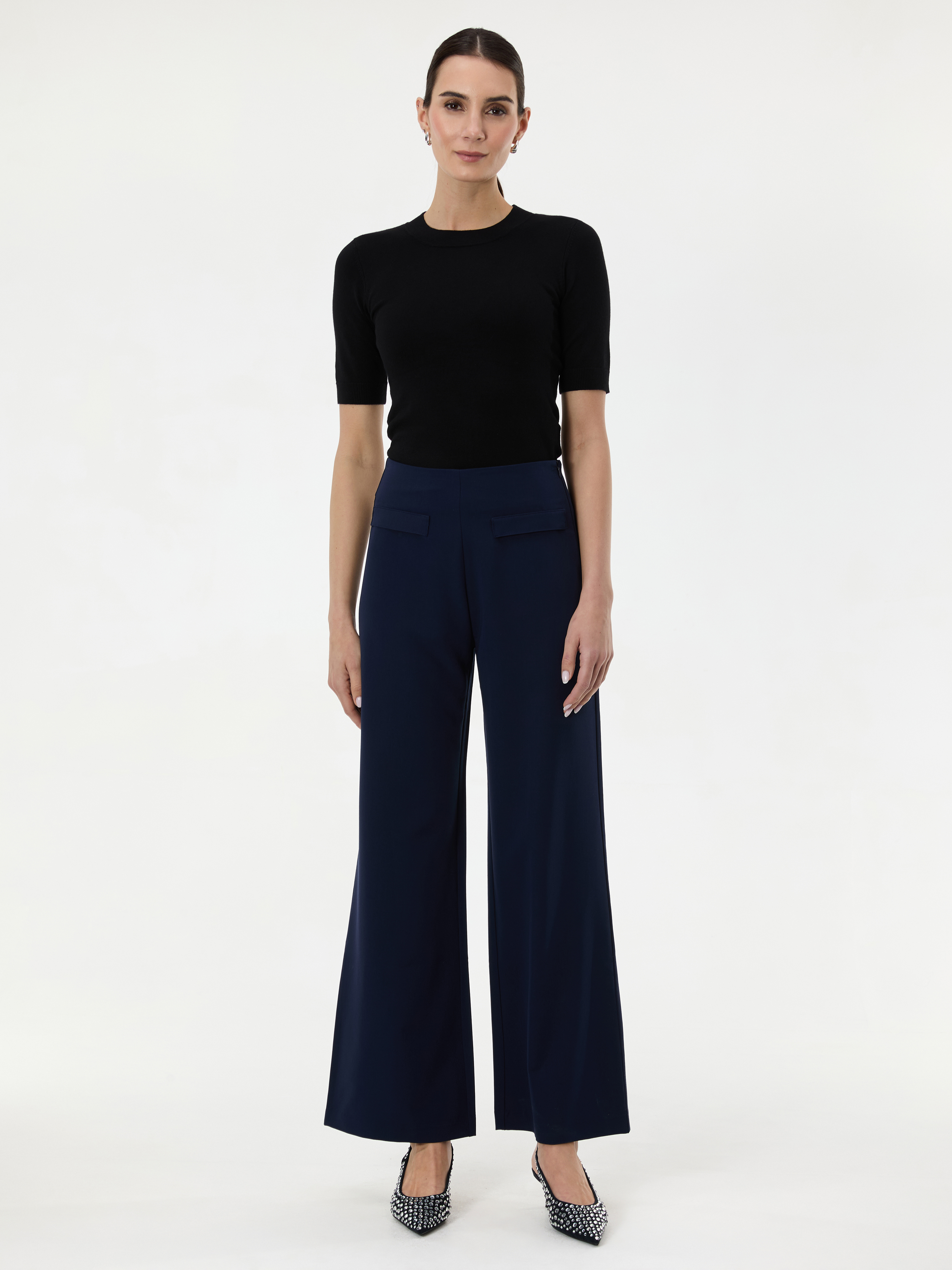 Тъмносини прави панталони ORSAY