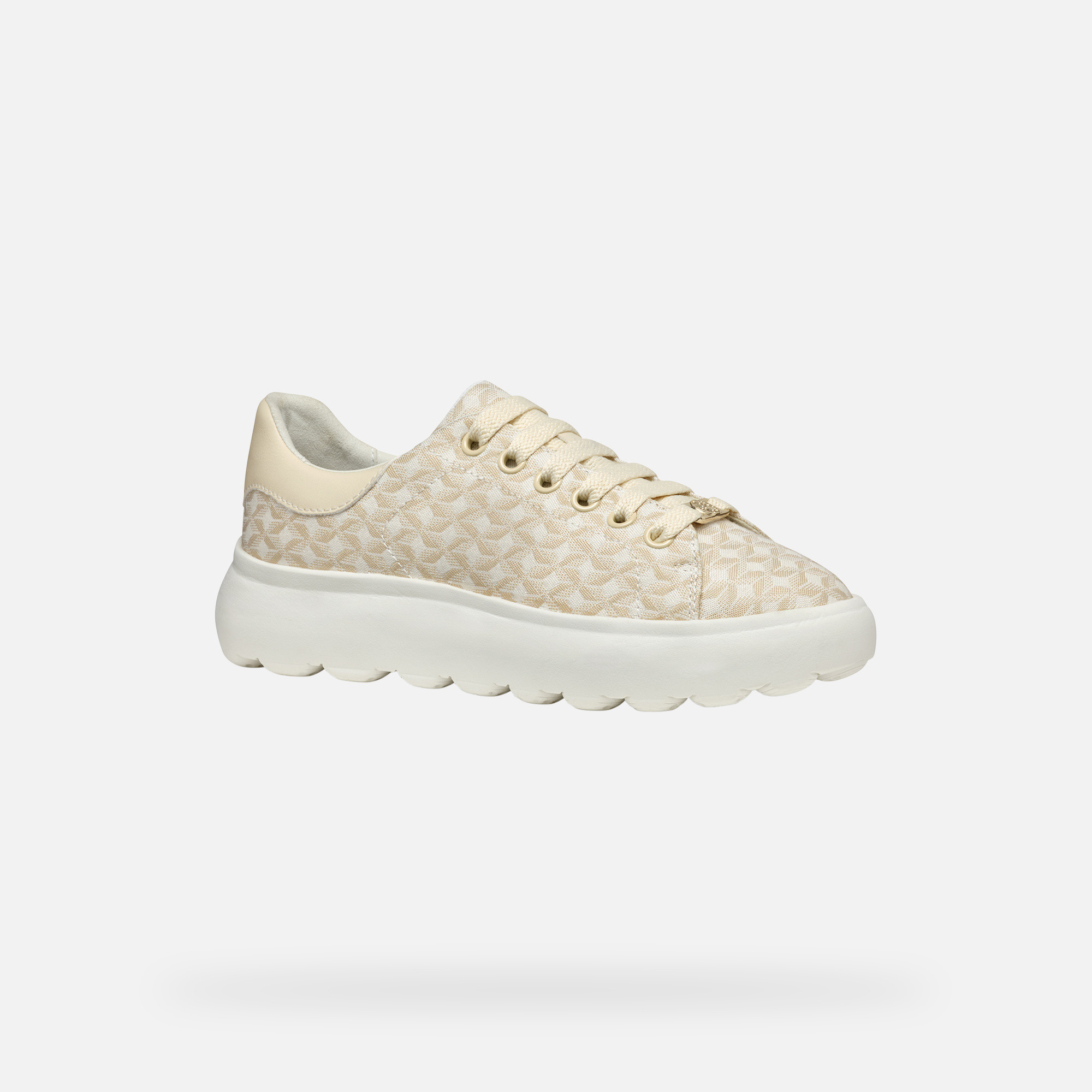 Cream women&#039;s sneakers Geox Spherica EC4.1 - Women&#039;s