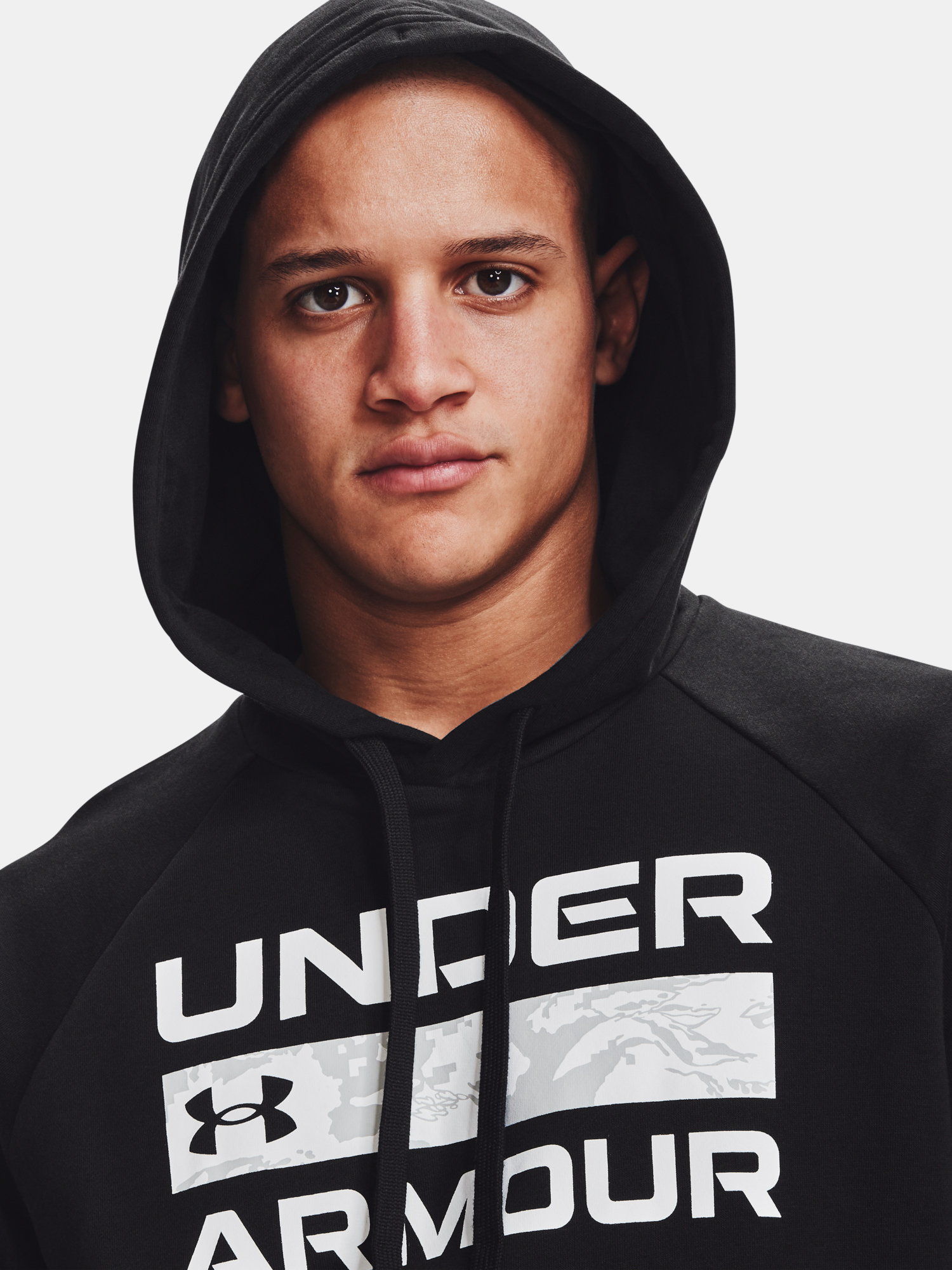 Under Armour Sweatshirt RIVAL FLC SIGNATURE HD-BLK - Mens
